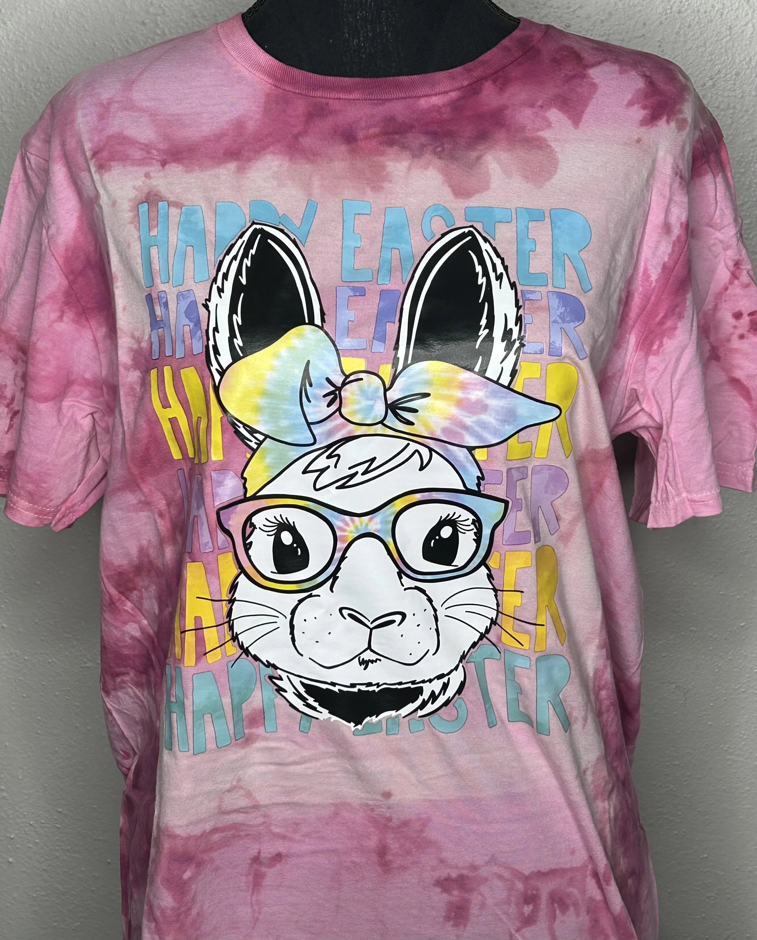 Easter Bunny Bleached Pink T-Shirt