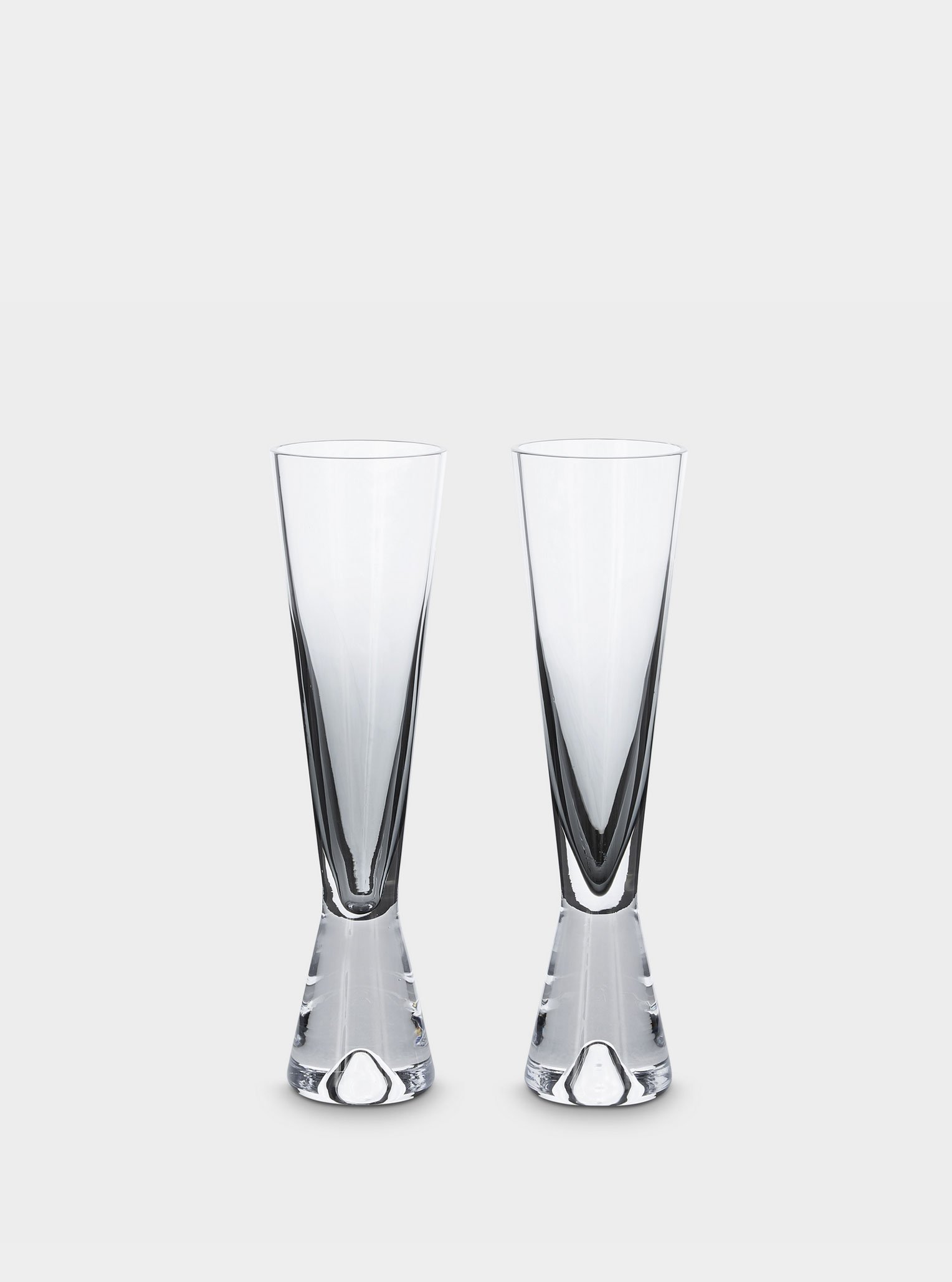 TANK BLACK Champagne Glasses
