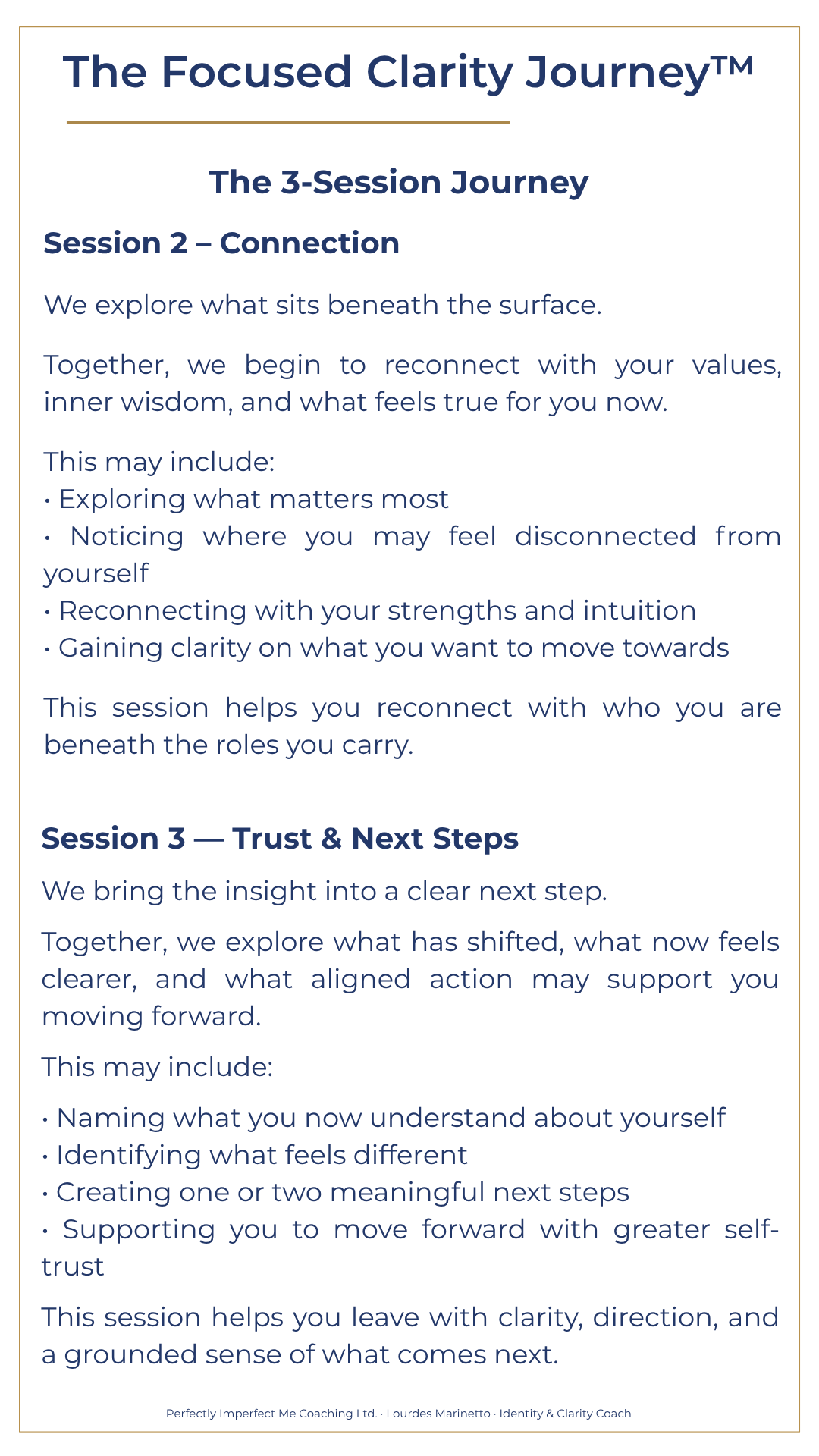 Focused Clarity Journey coaching guide 3