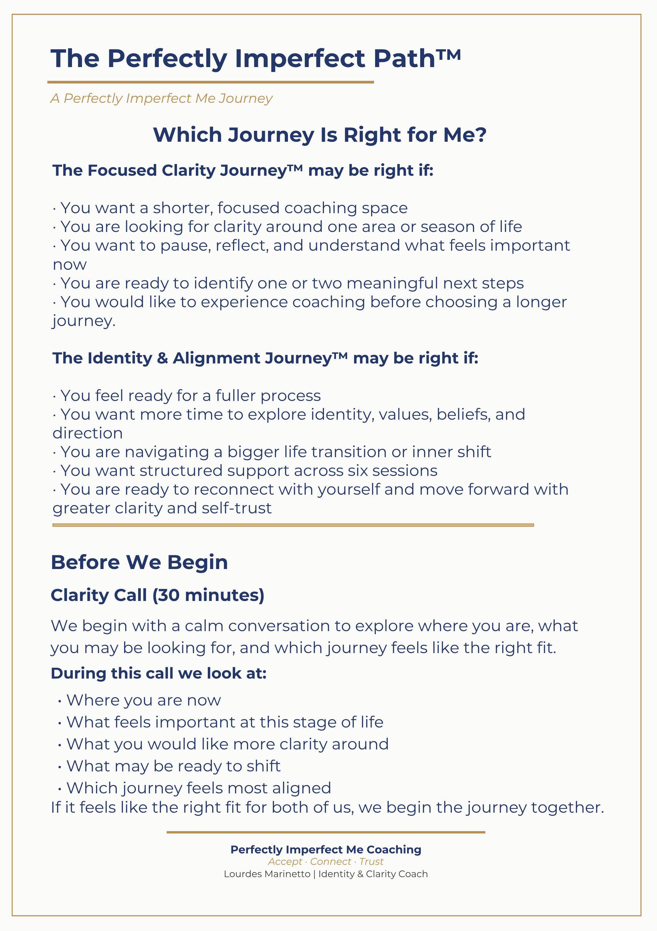 The Perfectly Imperfect Path coaching overview 2