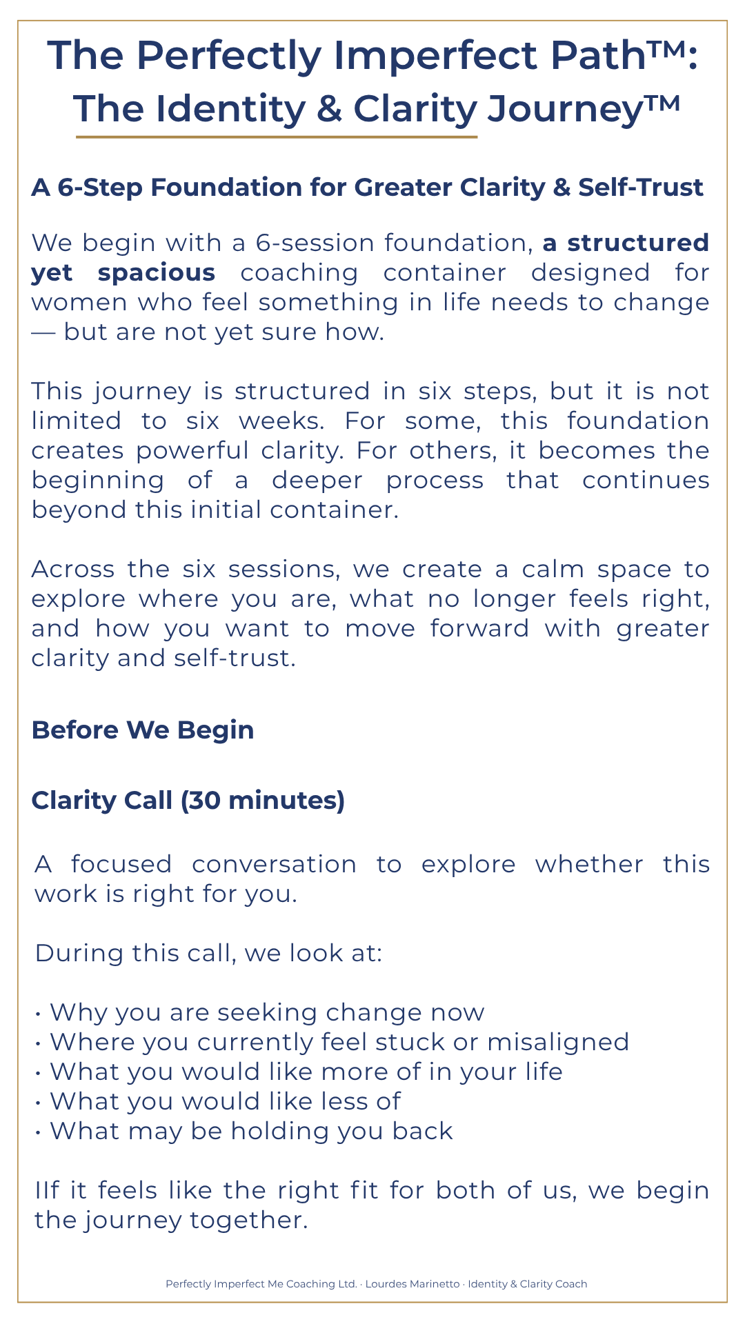 Identity and Clarity Journey coaching guide 1