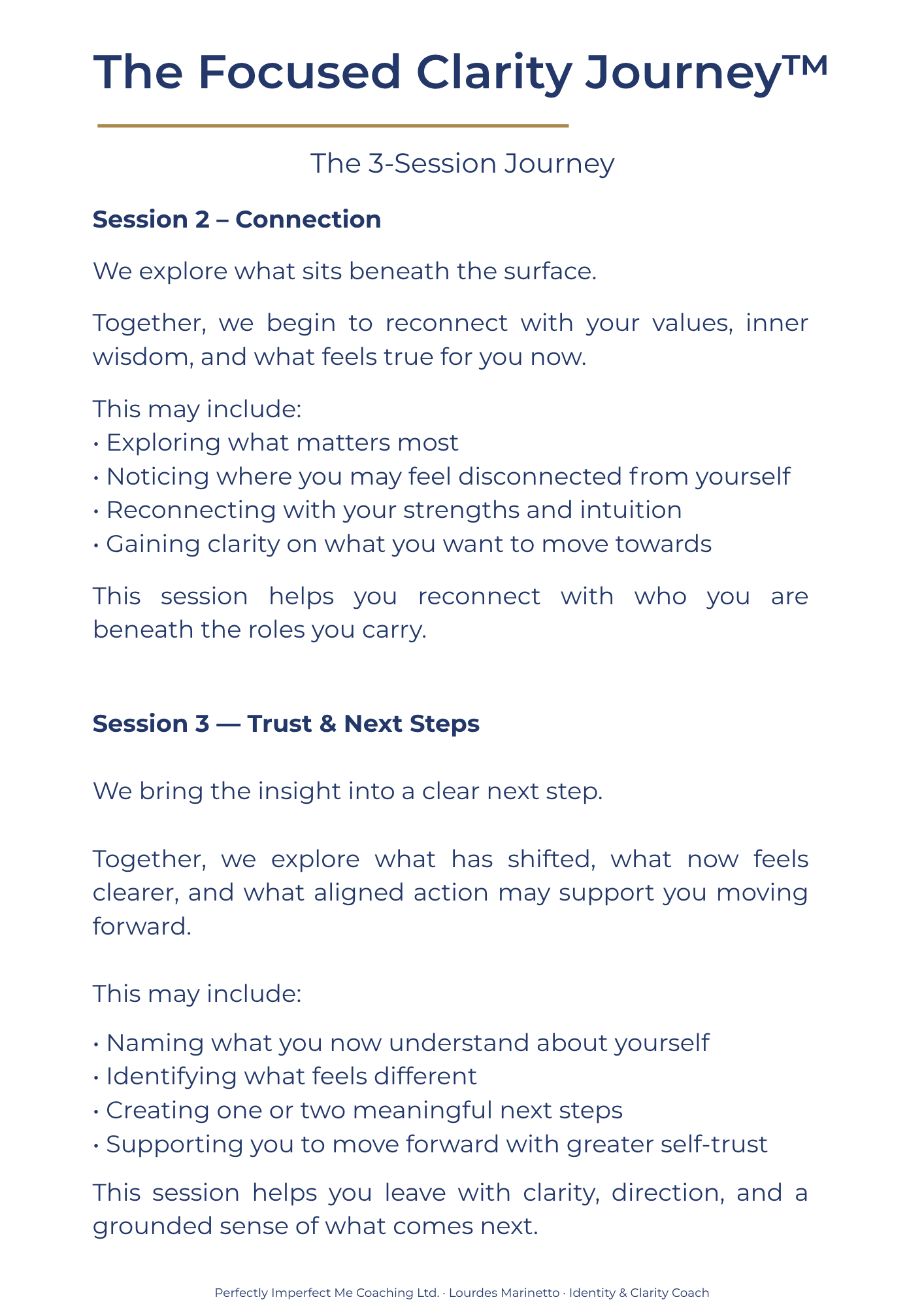 Focused Clarity Journey coaching guide 3
