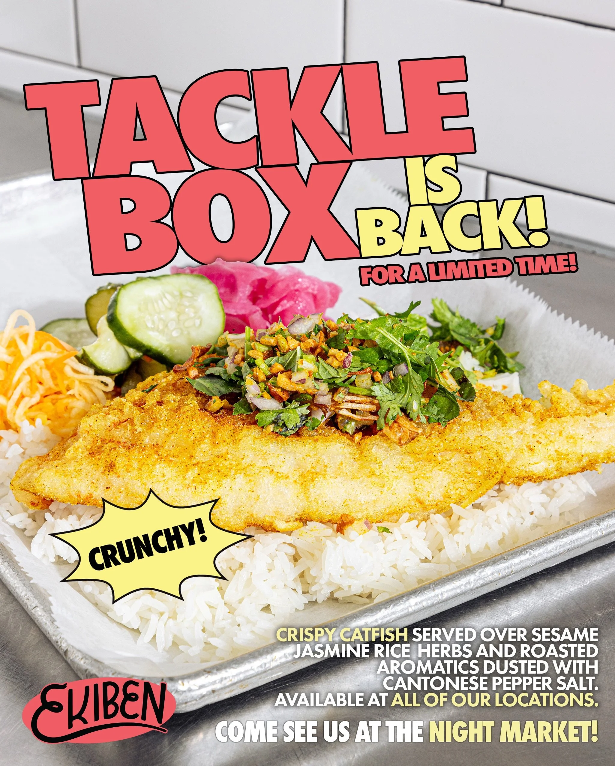 TACKLE BOX IS BACK! AVAILABLE AT ALL LOCATIONS. GET IT WHILE YOU CAN.