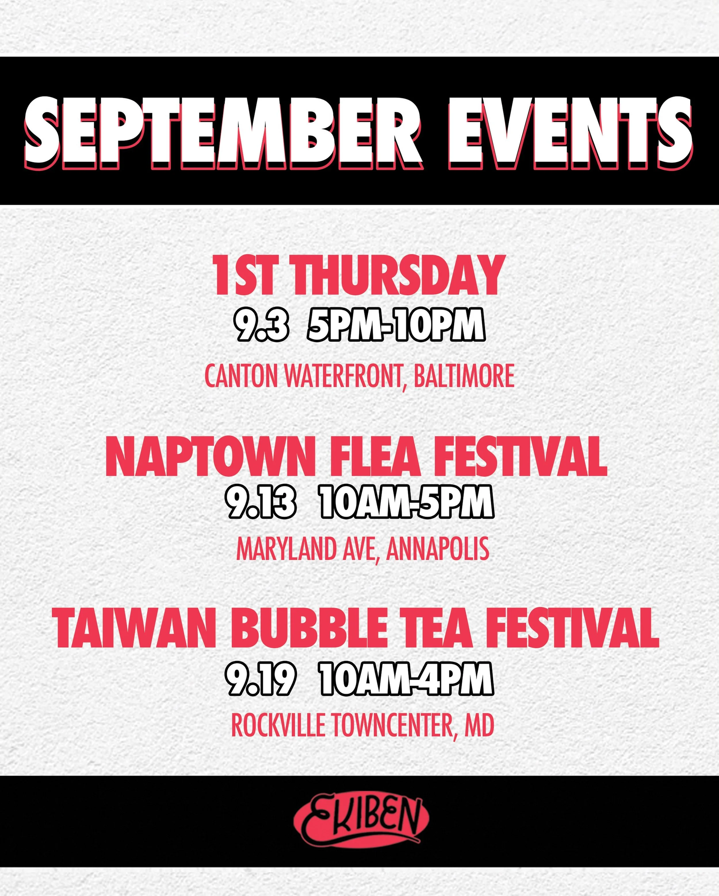 HERE&rsquo;S OUR LINEUP FOR THE MONTH SEE YOU THERE.