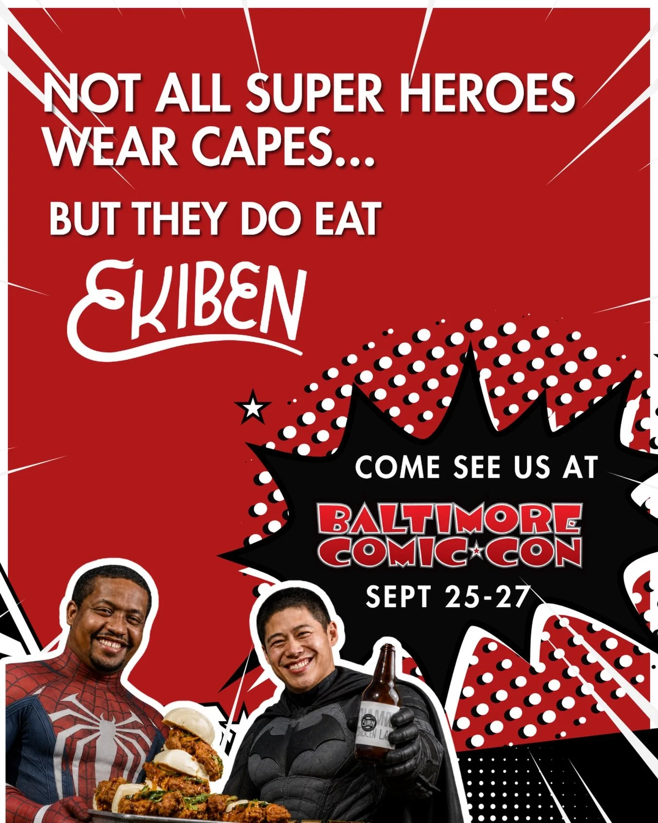 WE&rsquo;RE THRILLED TO BE AT COMIC CON THIS WEEKEND. LIL BUN UNFORTUNATELY WON&rsquo;T BE AROUND TO SIGN AUTOGRAPHS, BUT MAYBE STEVE OR E WILL SHOW UP TO SAVE THE DAY. SEE YOU THERE.