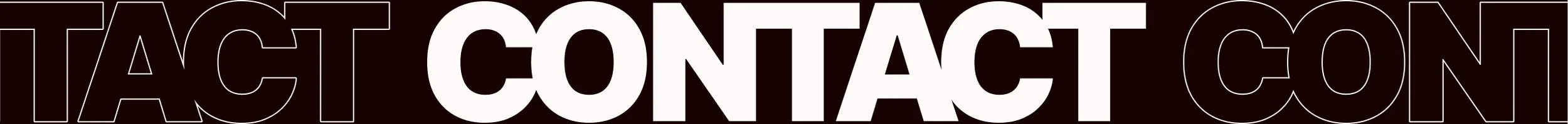 Words 'Tact Contact' in bold, white font on a black background.