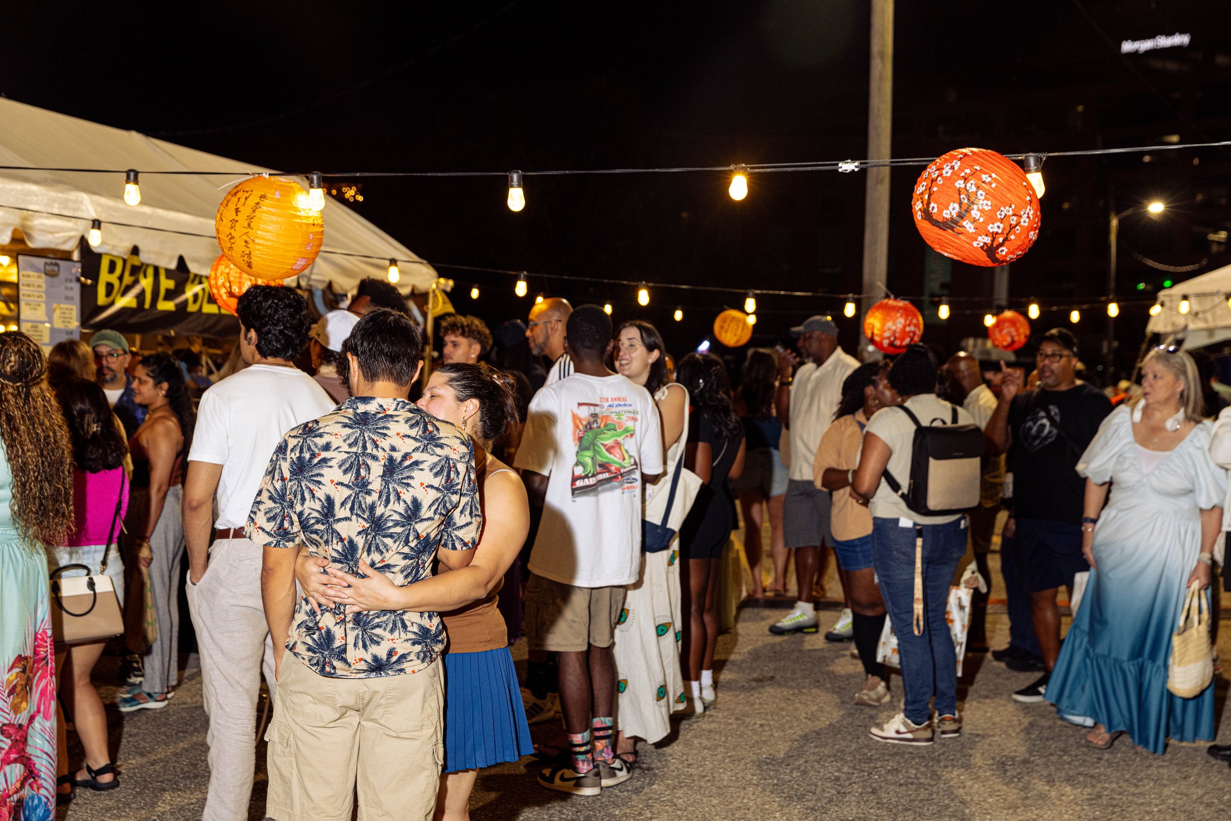 Night scene at Ekiben Night Market