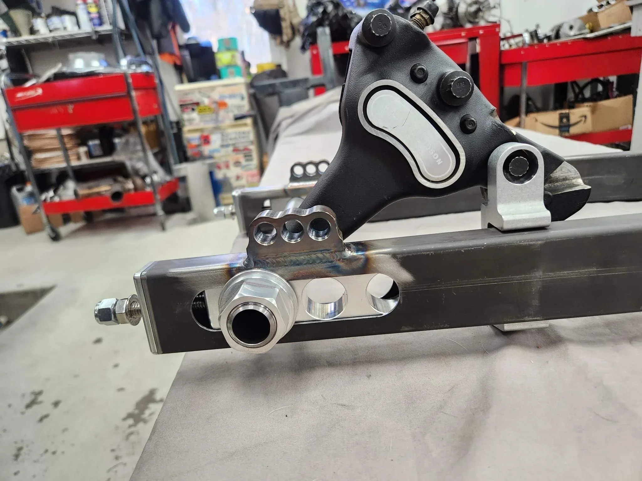2002-2007 Chromoly "Skinny Bagger" Swing Arm 5.webp