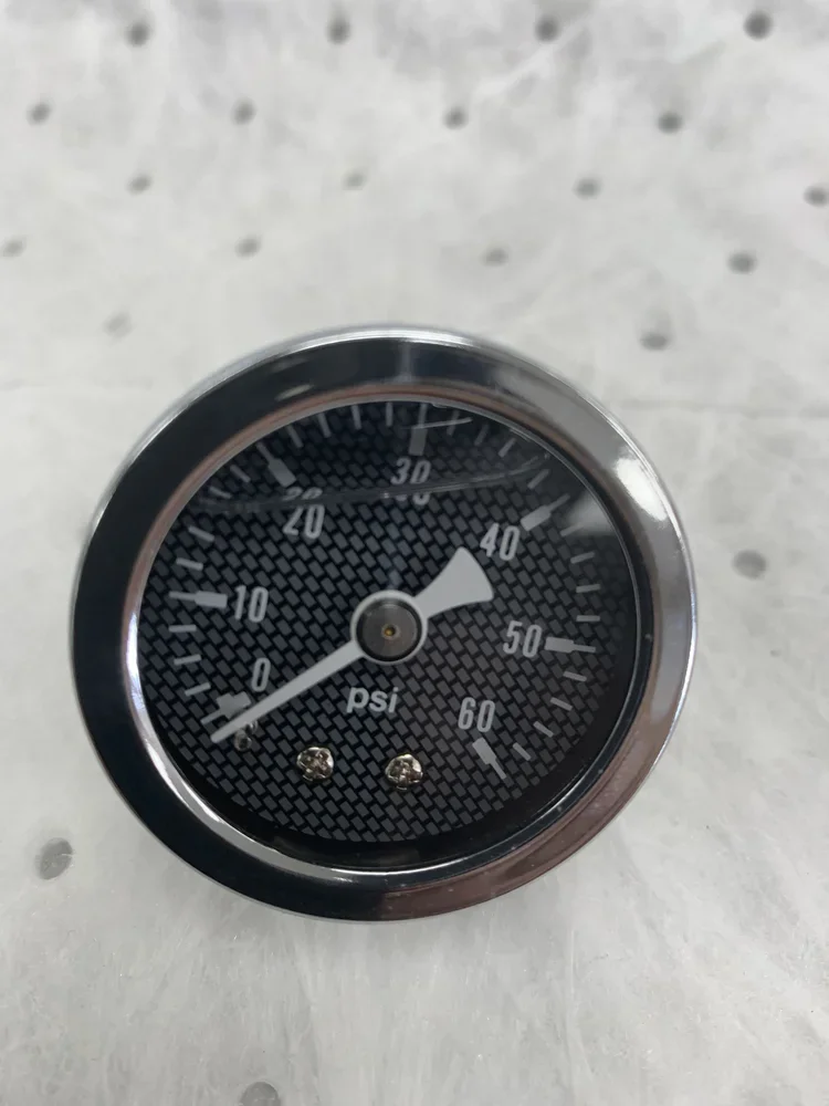 Oil Pressure Gauge Carbon Fiber Look Face