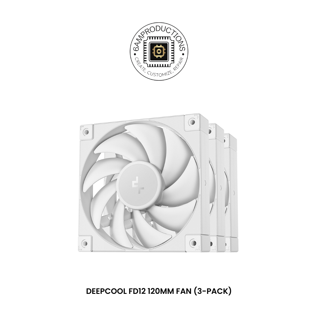 DeepCool FD12 WH 120mm Fan (3-Pack)