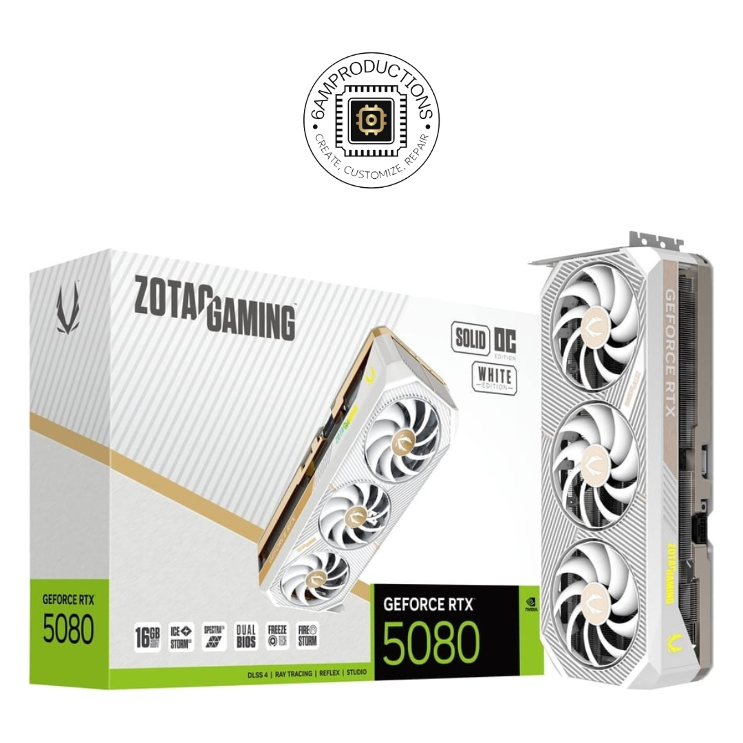 ZOTAC GAMING GeForce RTX 5080 SOLID OC White Edition