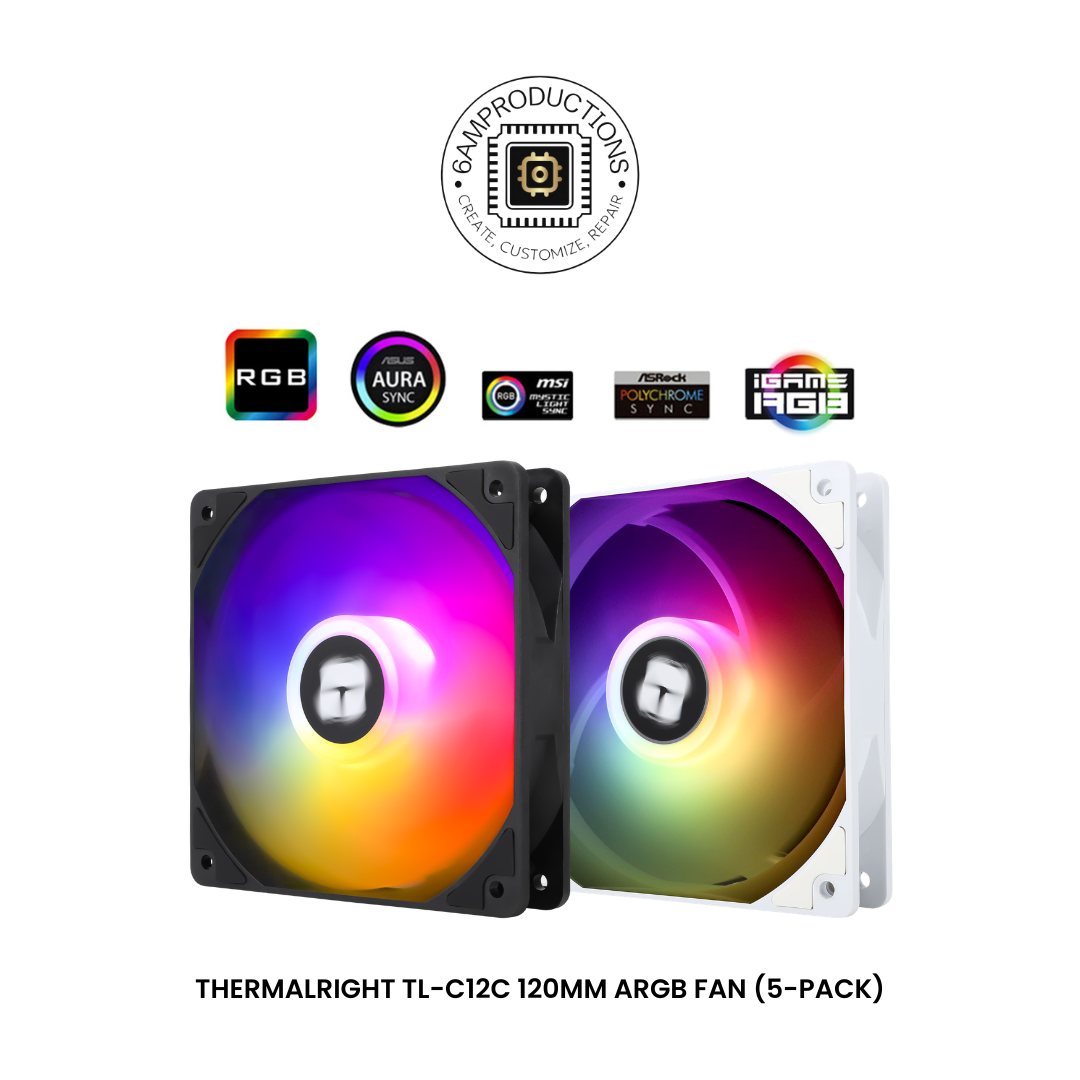 Thermalright TL-C12C 120mm ARGB Fan (5-Pack)
