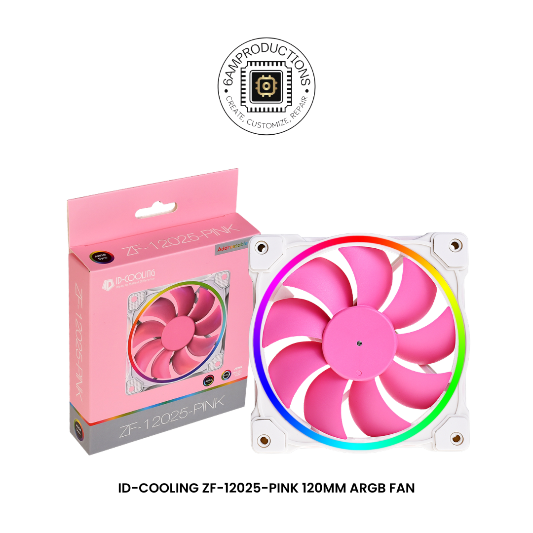 ID-COOLING ZF-12025-PINK 120mm ARGB Fan