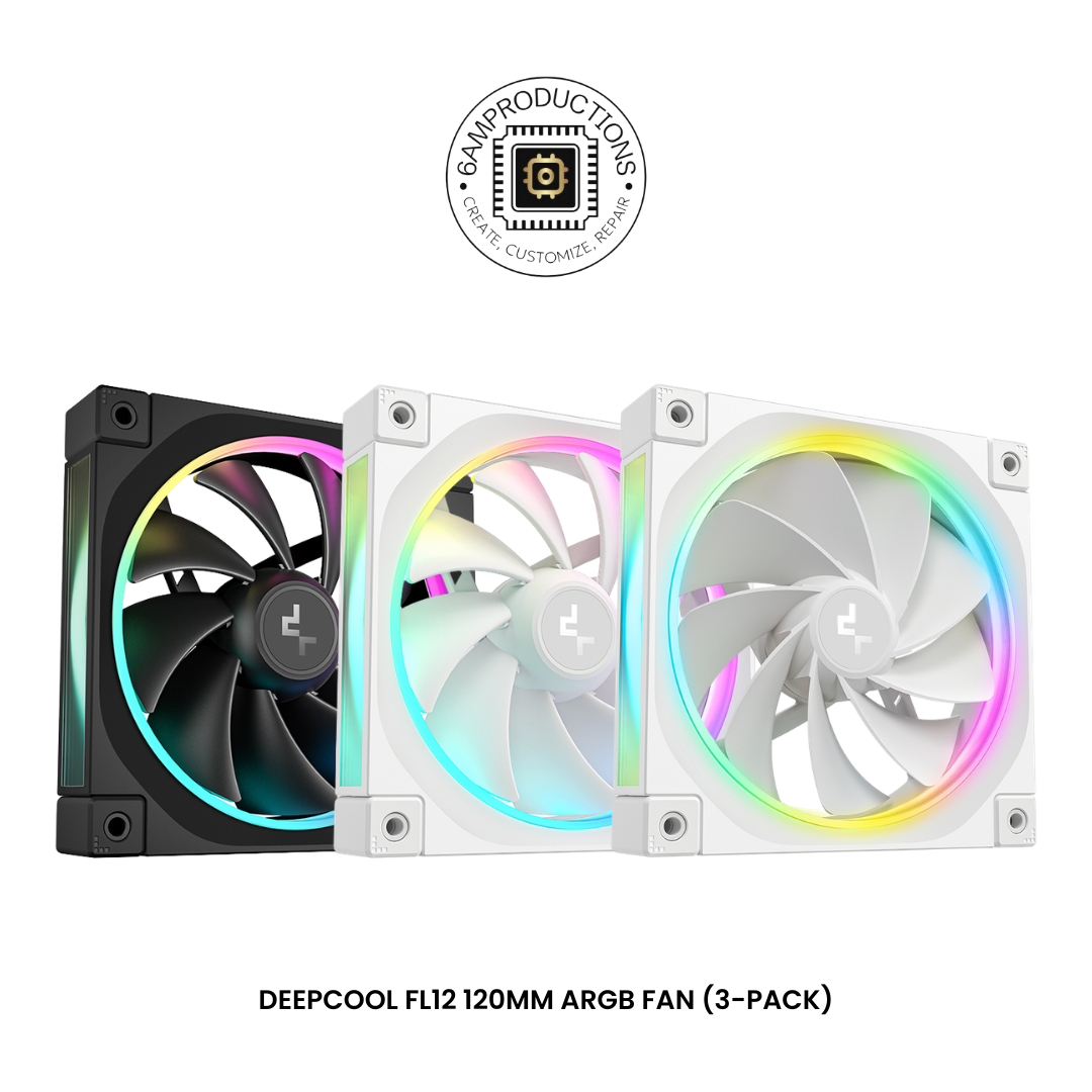 DeepCool FL12 120mm ARGB Fan (3-Pack) [Standard / Reverse]