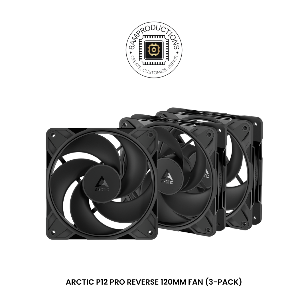 ARCTIC P12 Pro Reverse 120mm Fan (3-Pack)
