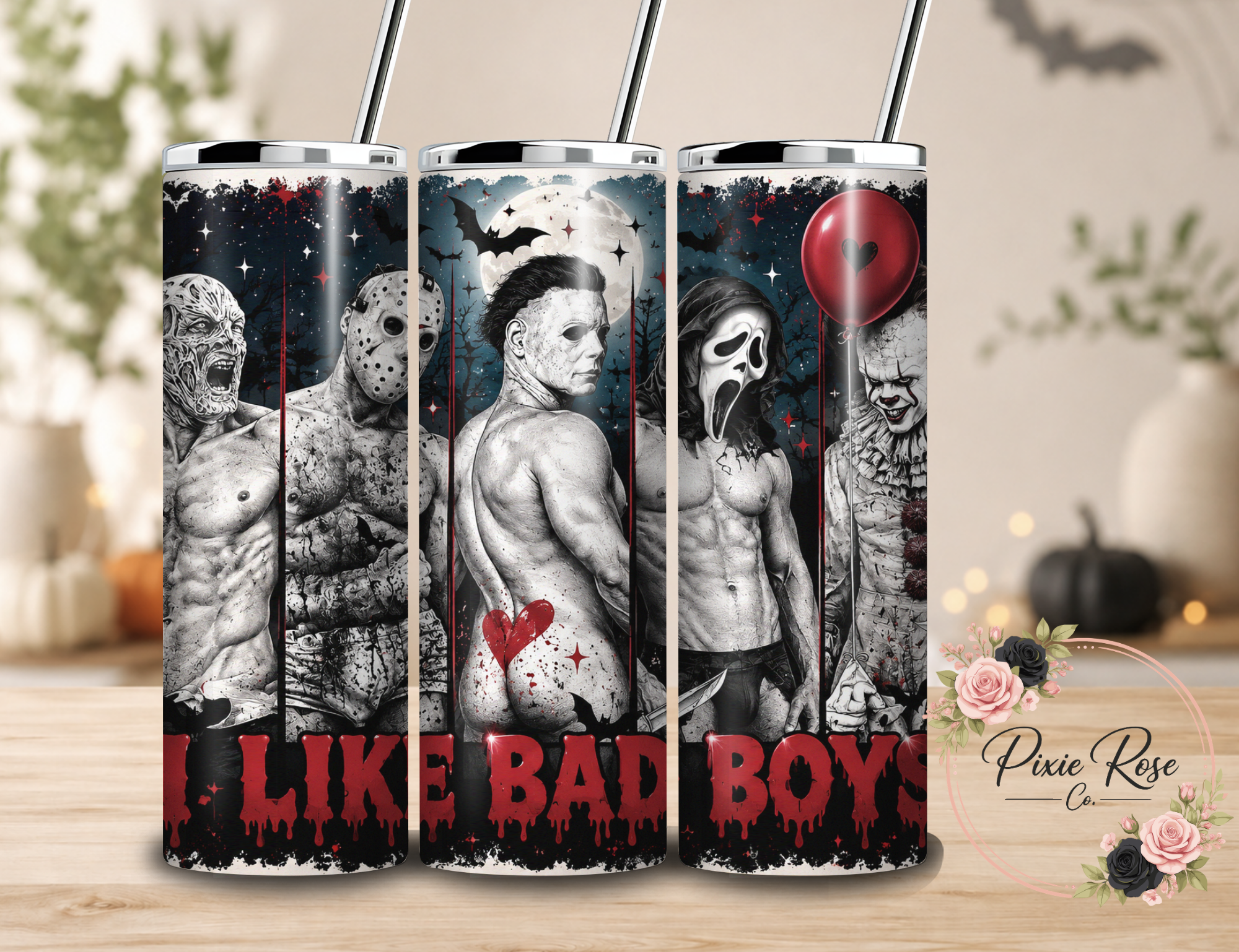 Horror & Bookish Skinny Sublimation Tumbler