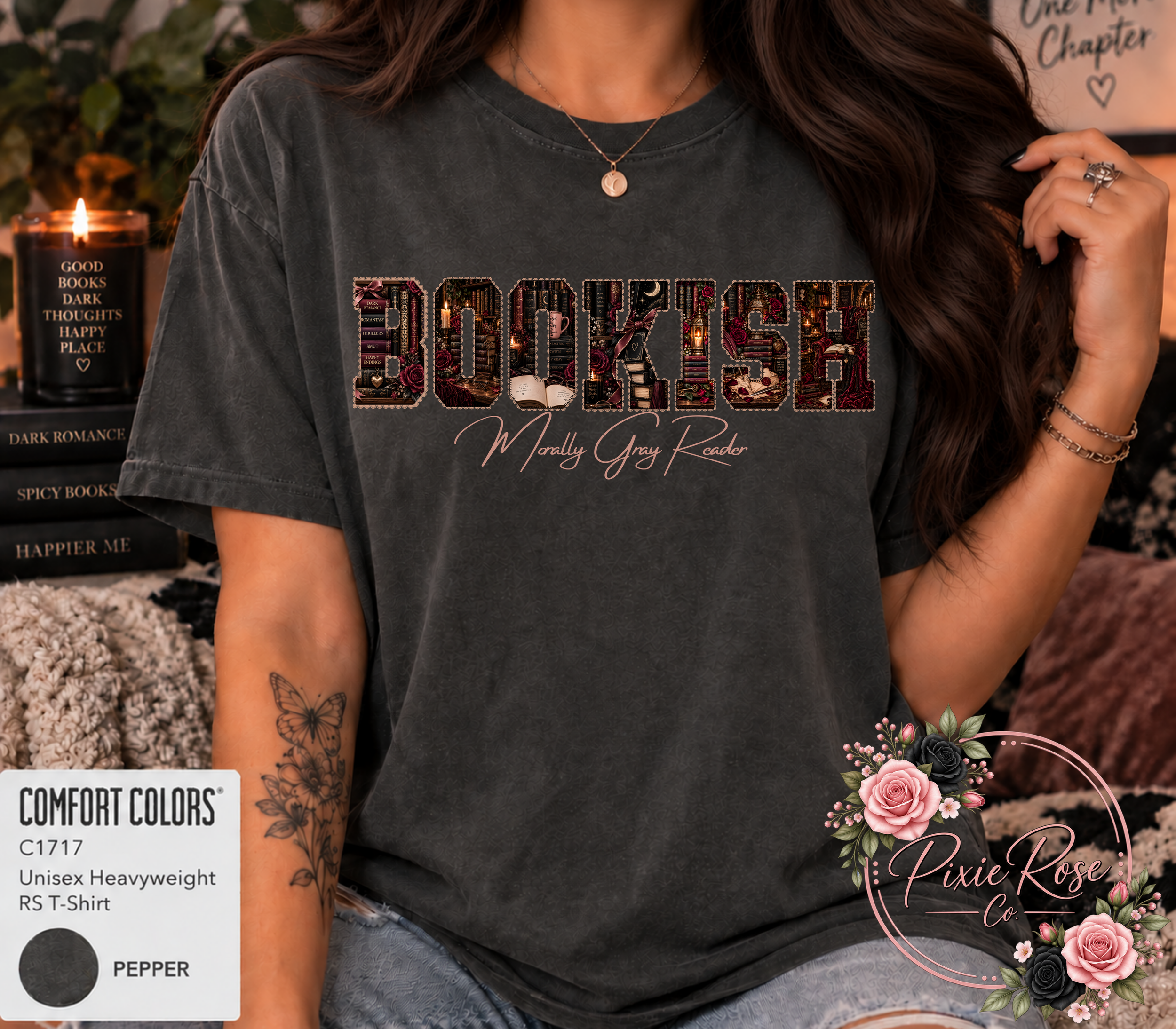Bookish: Morally Gray Reader Adult T-Shirt