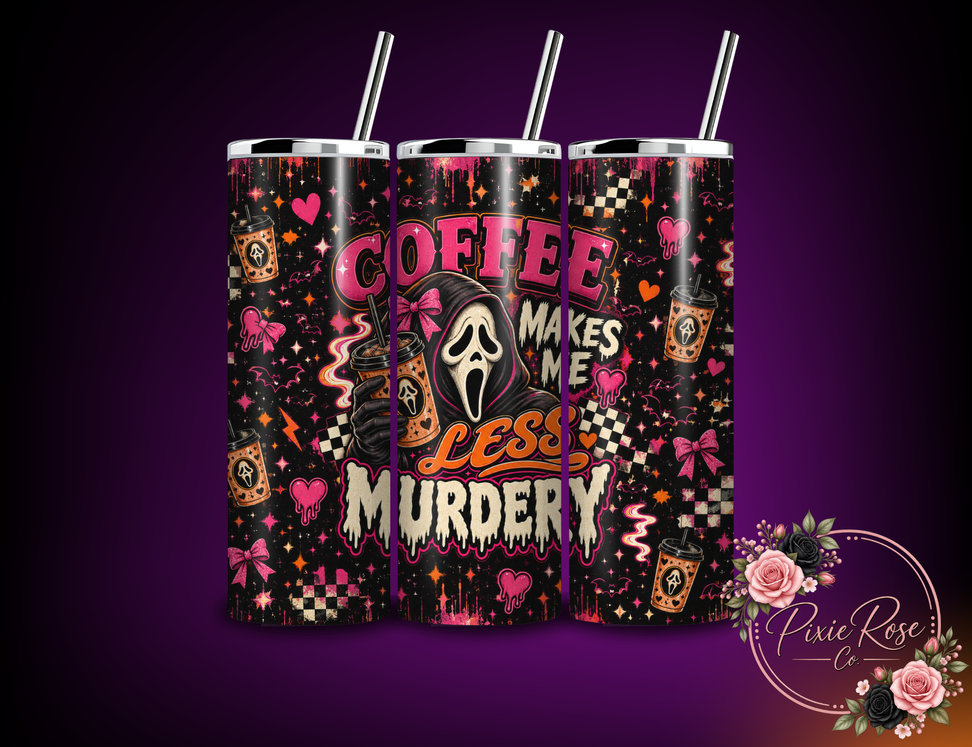Scream Halloween Sublimation Tumbler