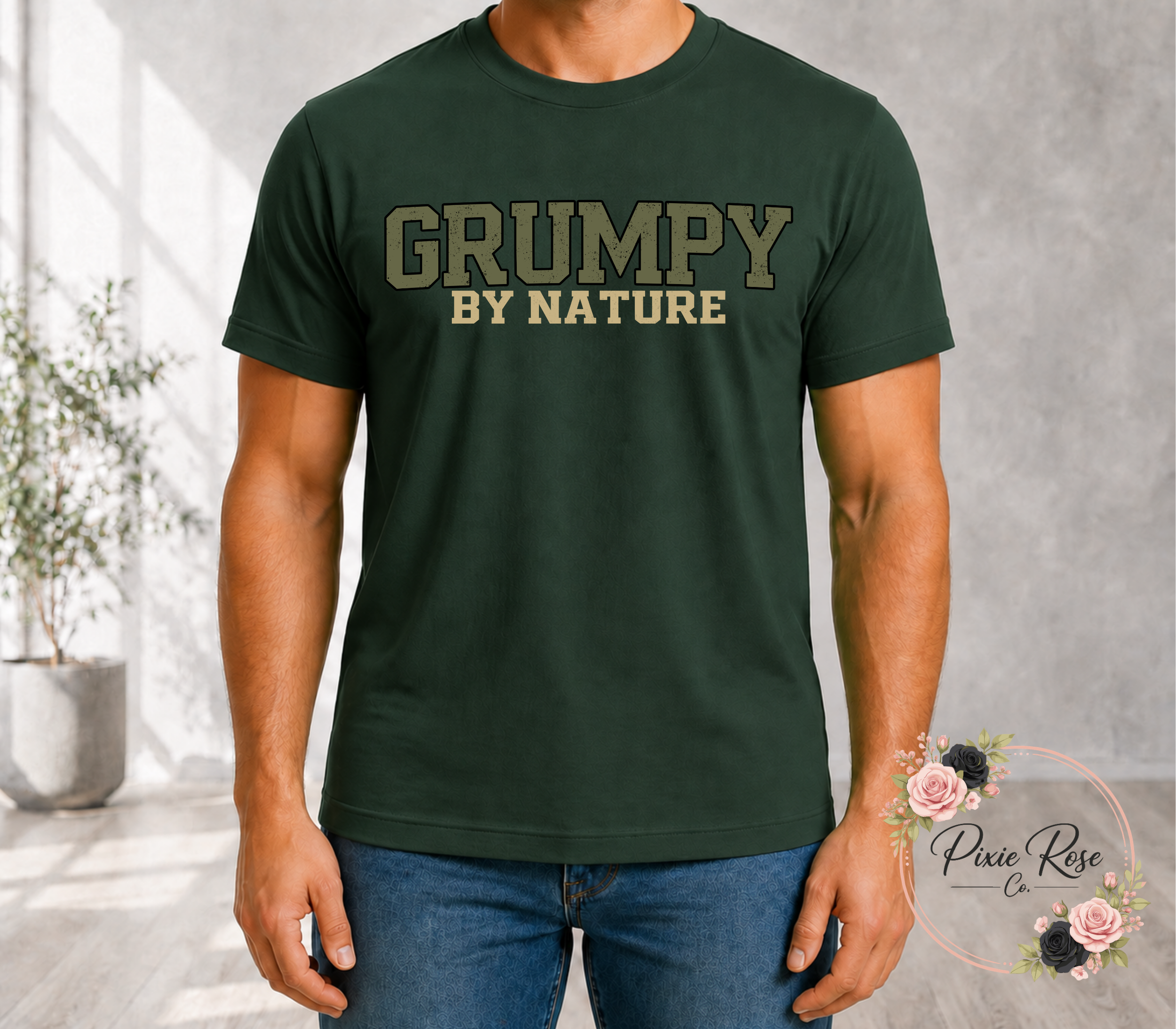 Grumpy by Nature Adult T-Shirt
