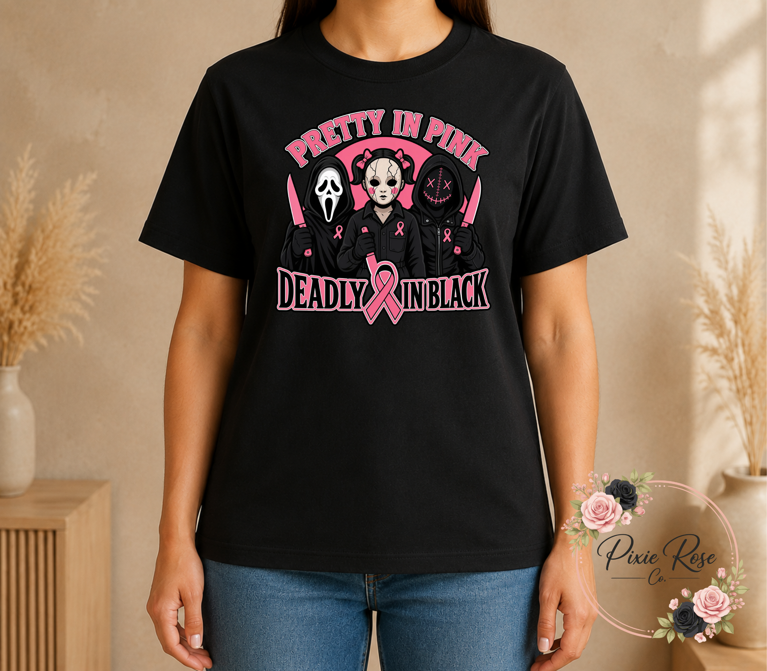 Pretty in Pink + Deadly Unisex T-Shirt