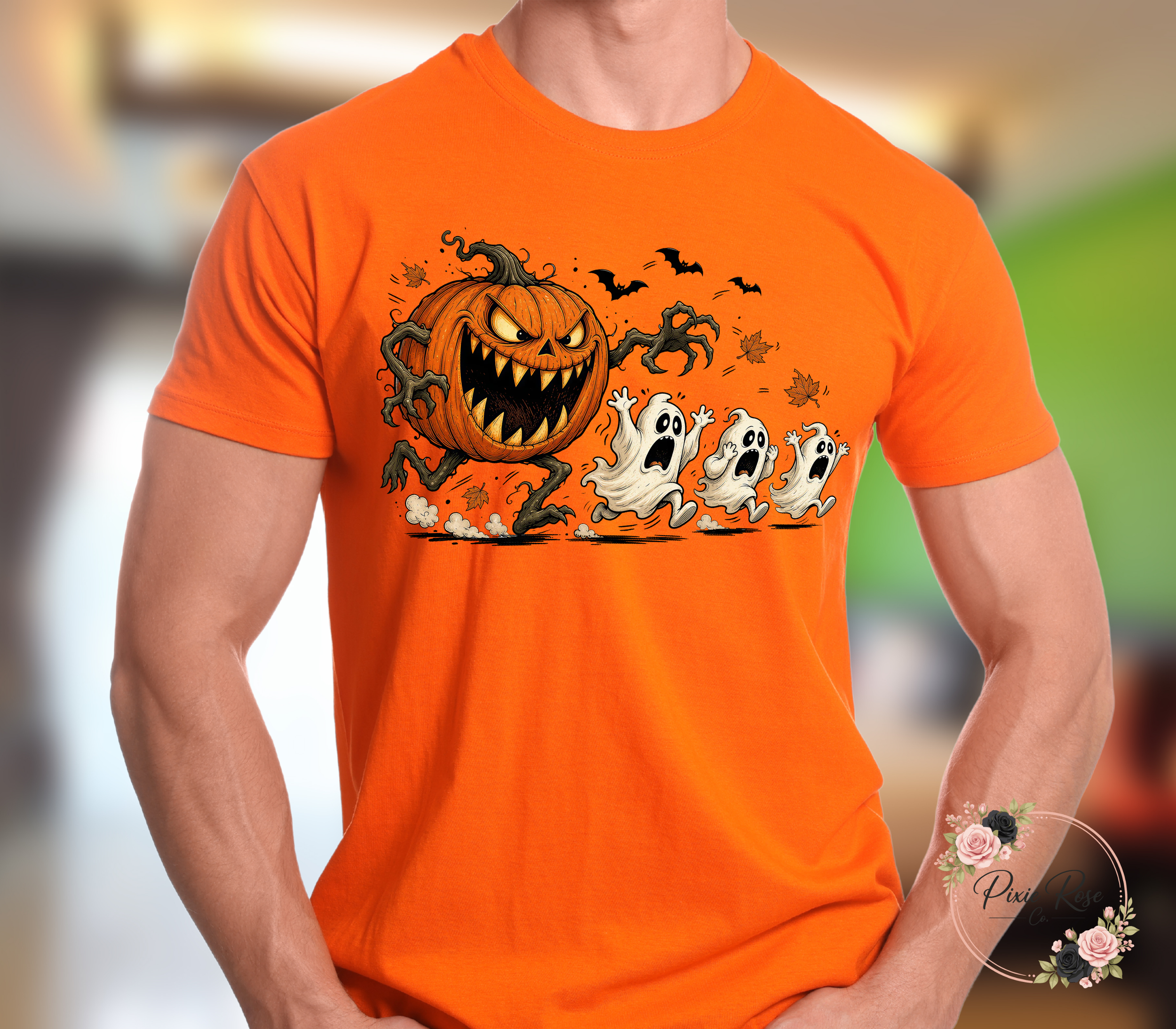 Jack O Lantern + Ghosts Unisex T-Shirt