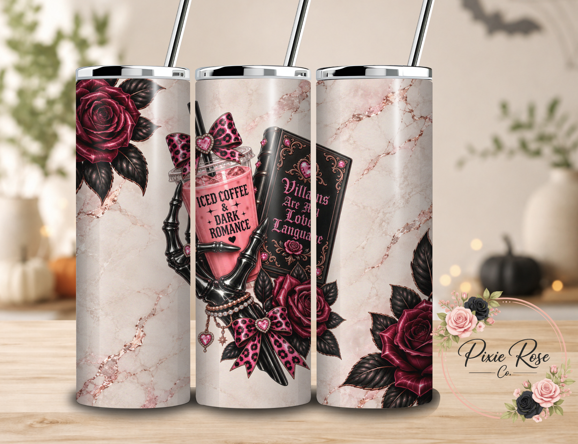 Dark Romance Bookish Stainless Steel Tumbler