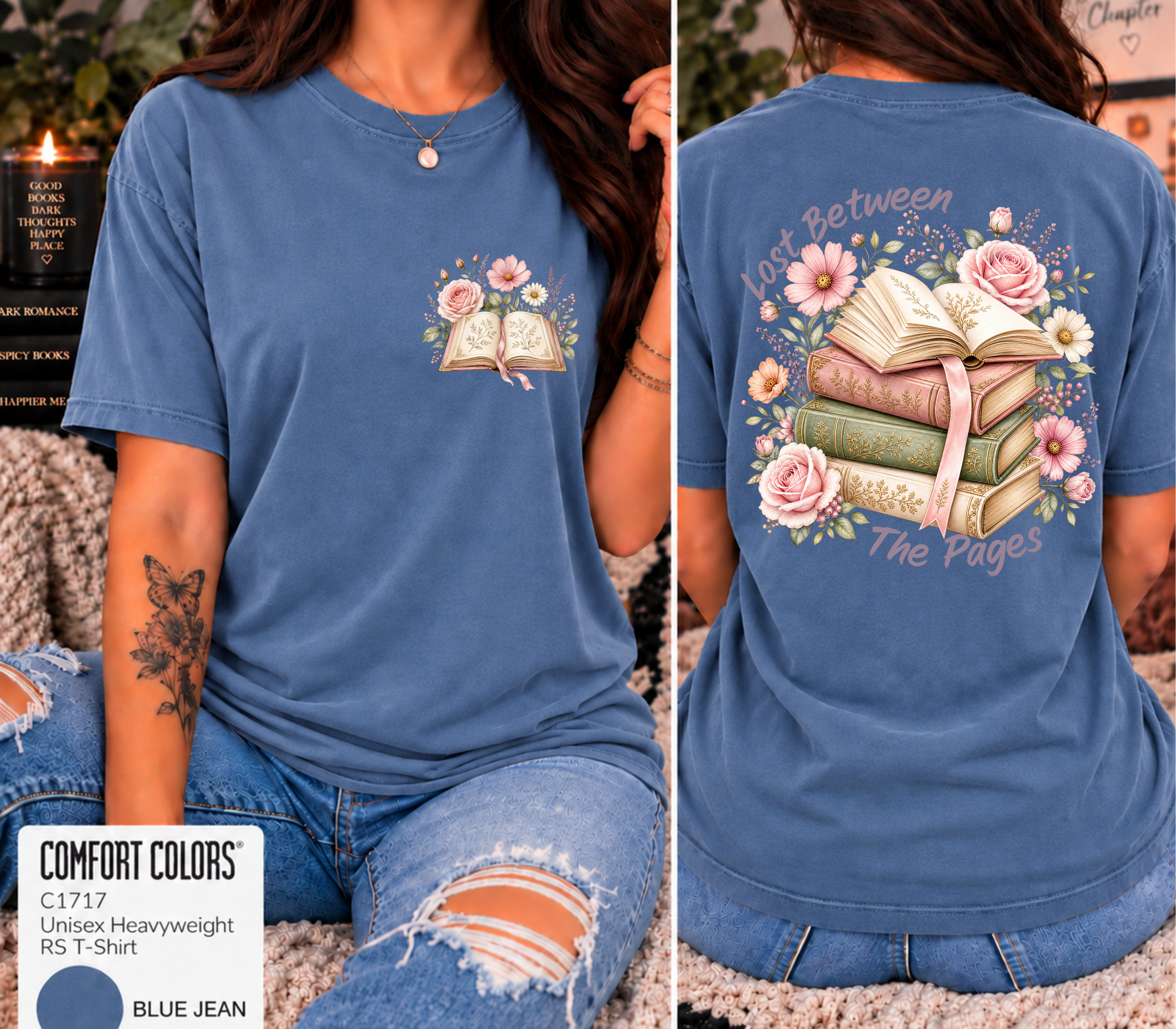 Lost Between Pages Comfort Colors T-Shirt