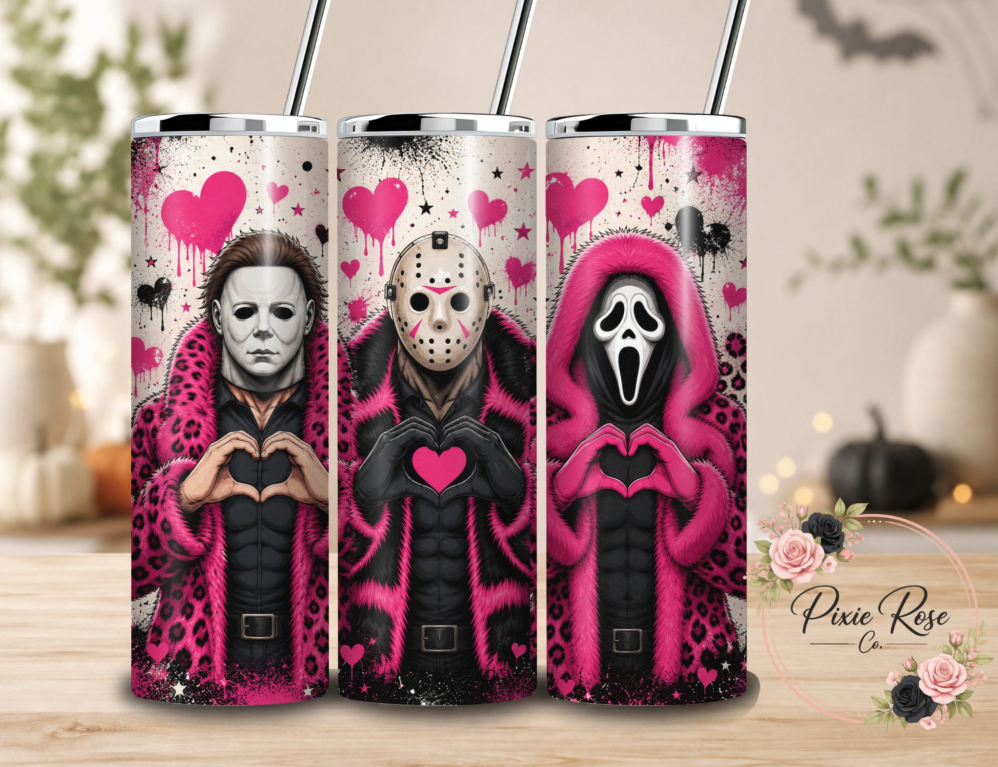 Boys Love Pink Stainless Steel Tumbler
