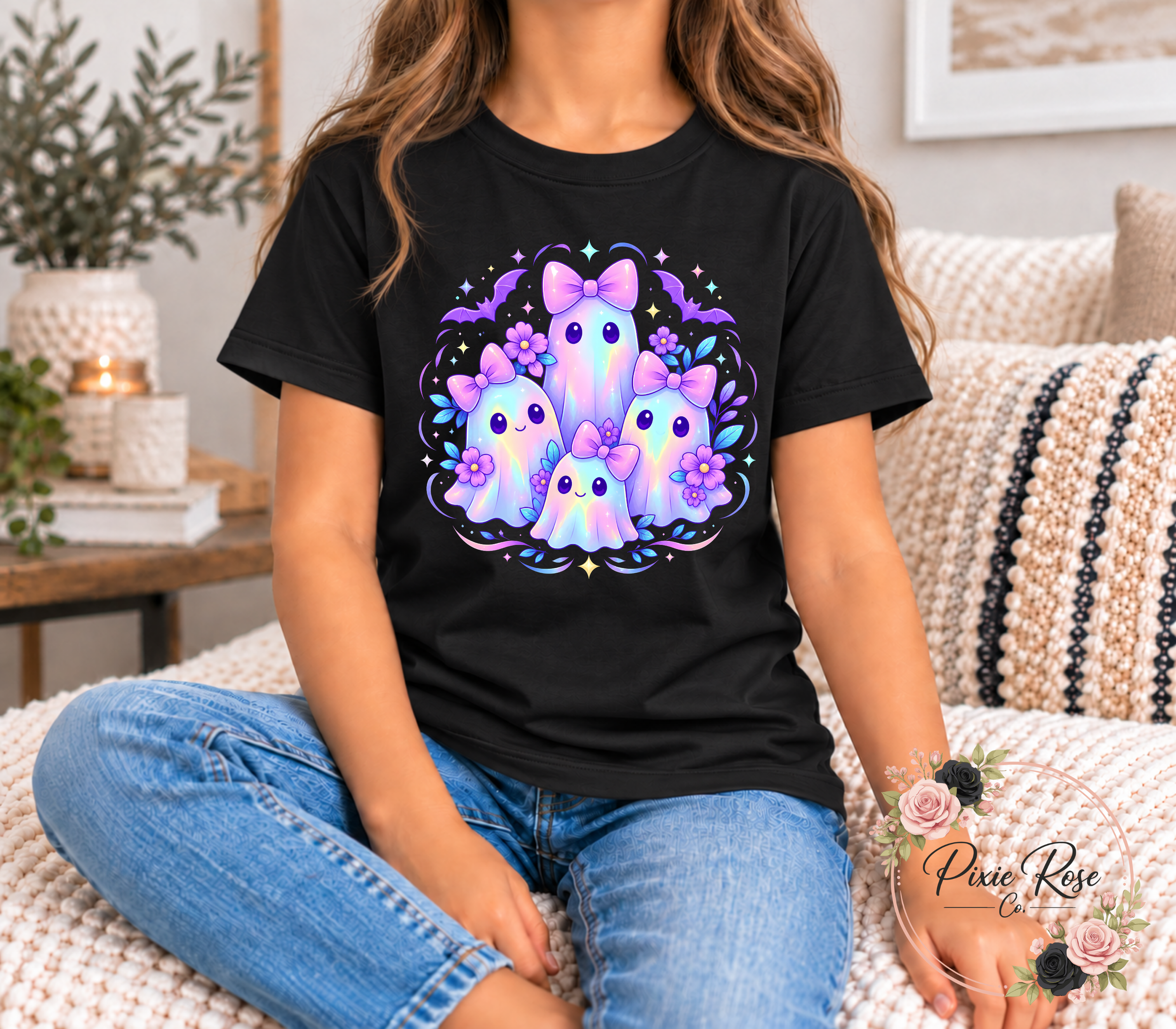 Neon Ghostly Charm Youth T-Shirt
