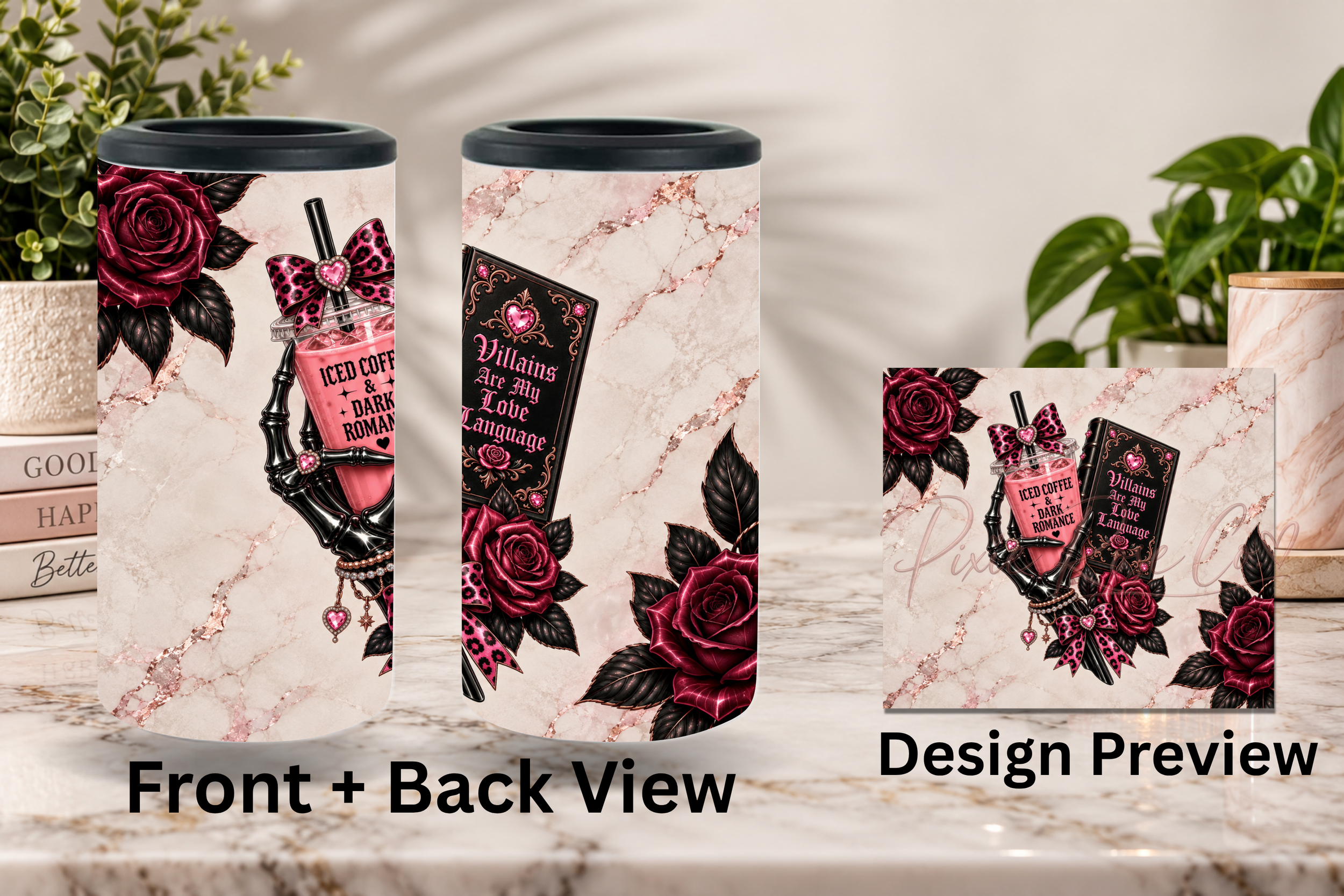 Villain-Themed Stainless Steel Can Cooler