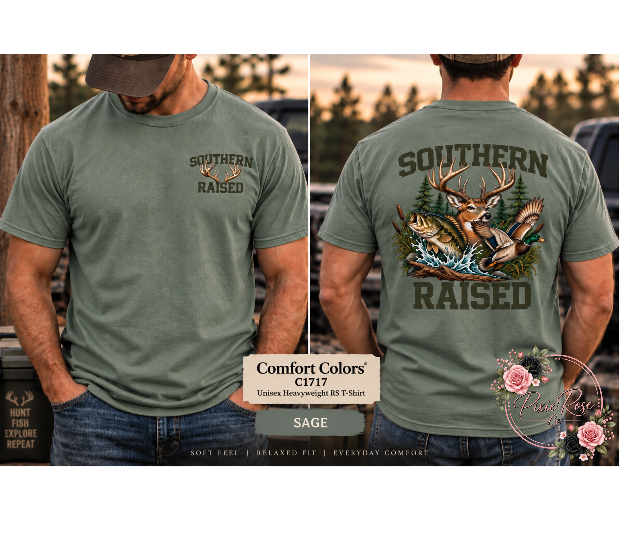 Southern Raised Comfort Color Adult T-Shirt