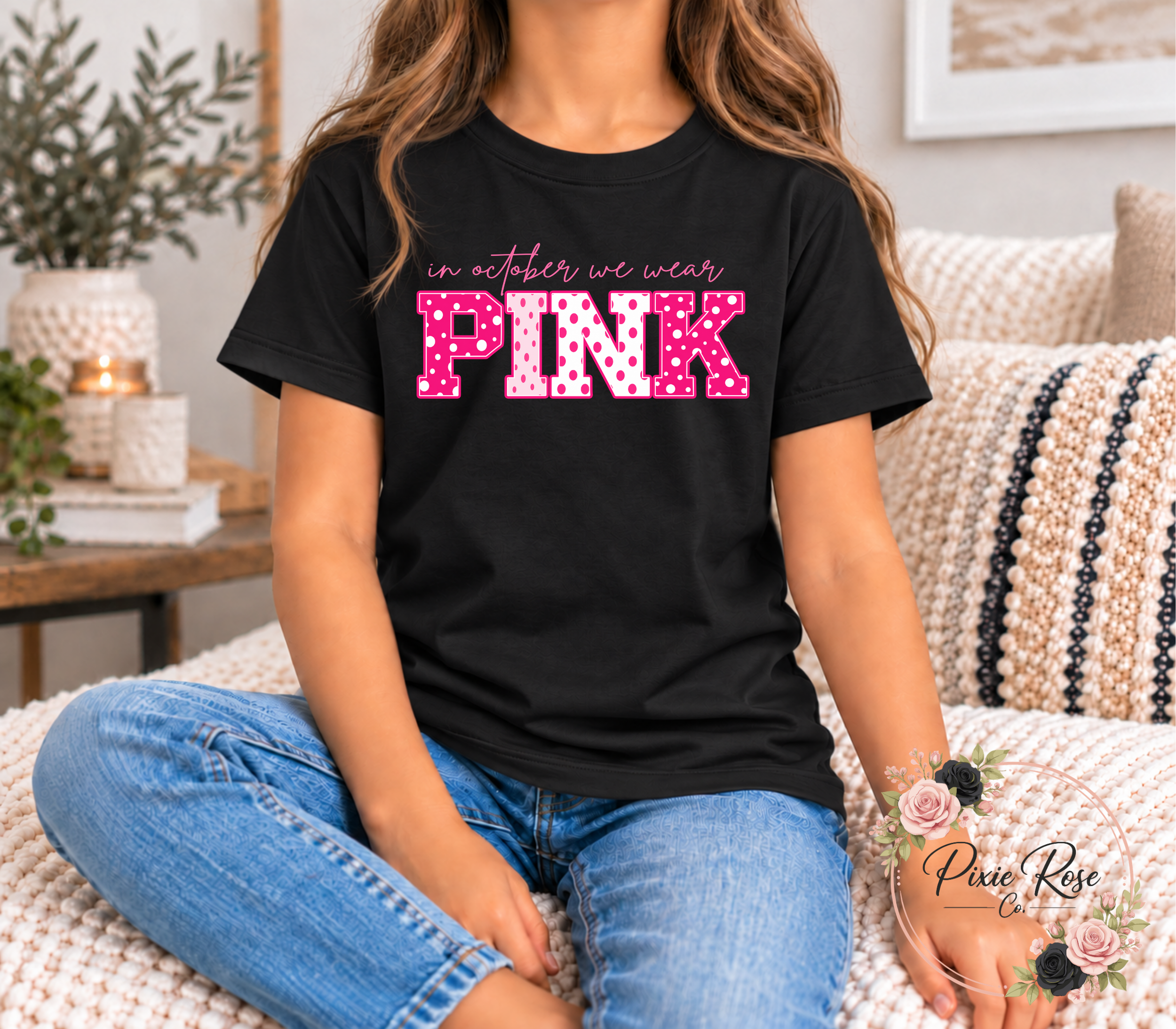 'In October We Wear PINK' Youth T-Shirt