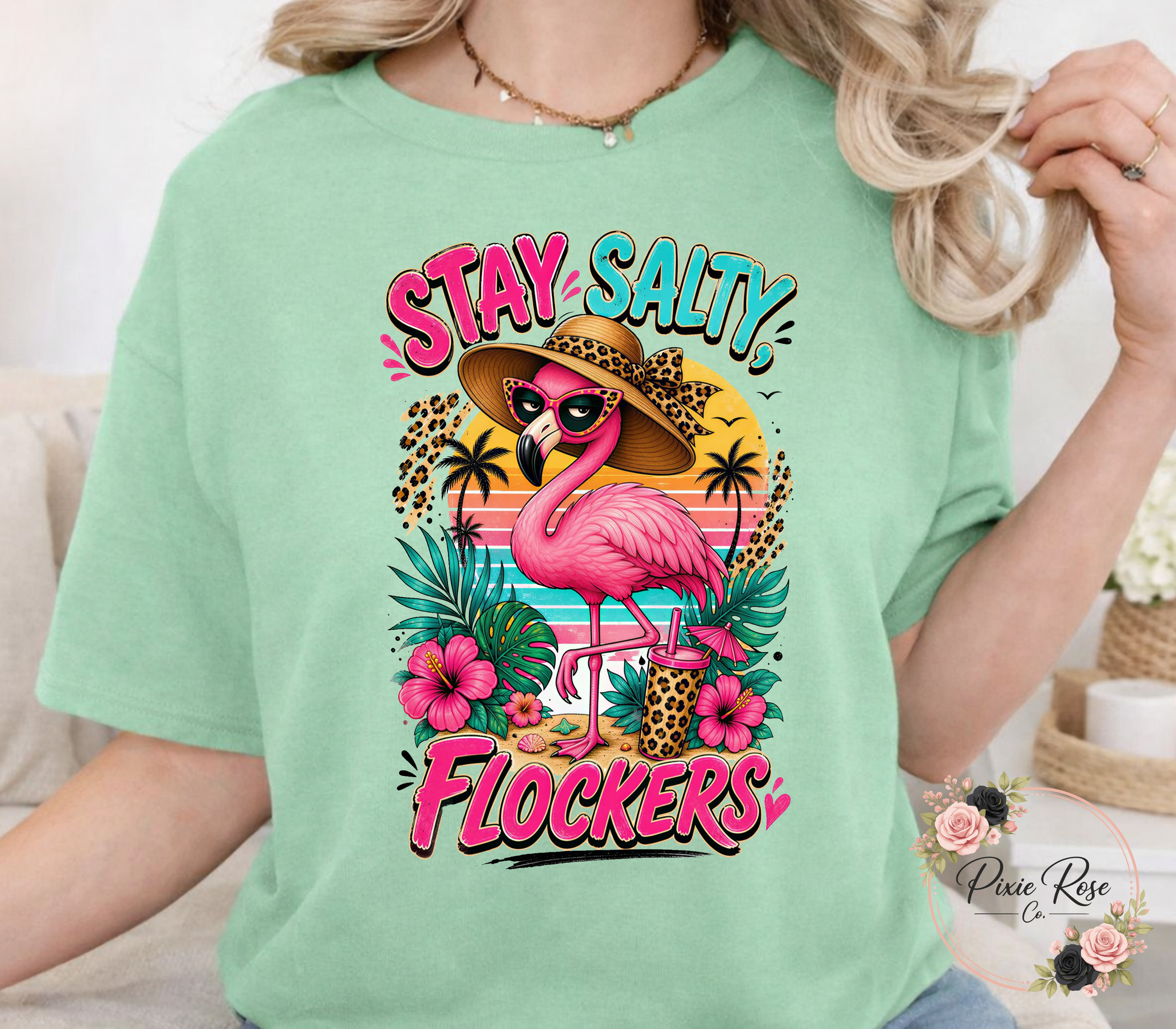 Stay Salty Flockers Adult T-shirt