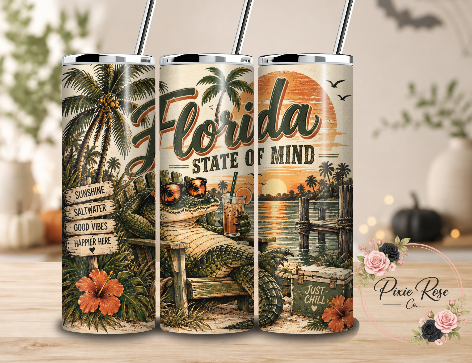Florida State of Mind Sublimated Tumbler