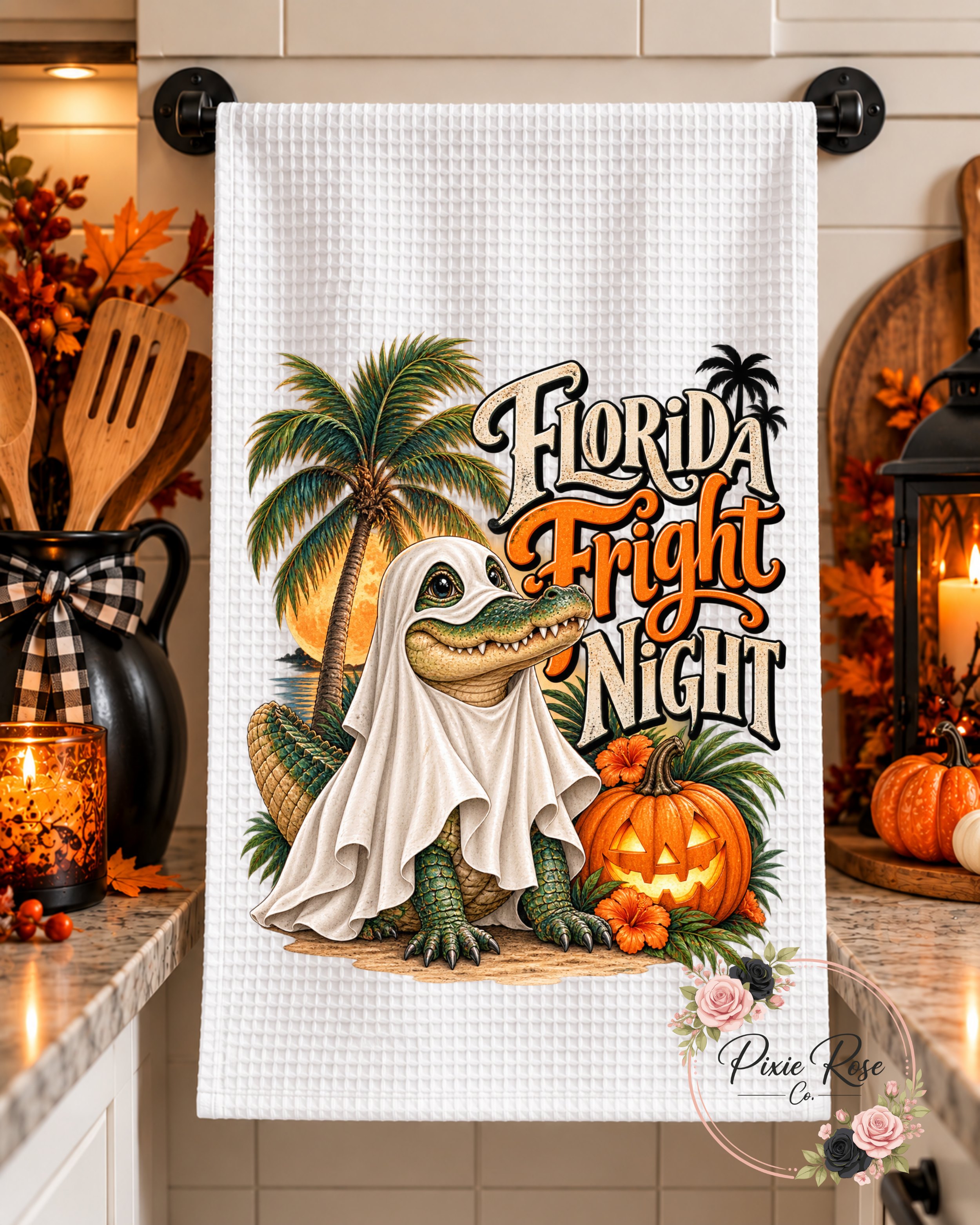 Halloween Florida Edition Decorative Kitchen Towels