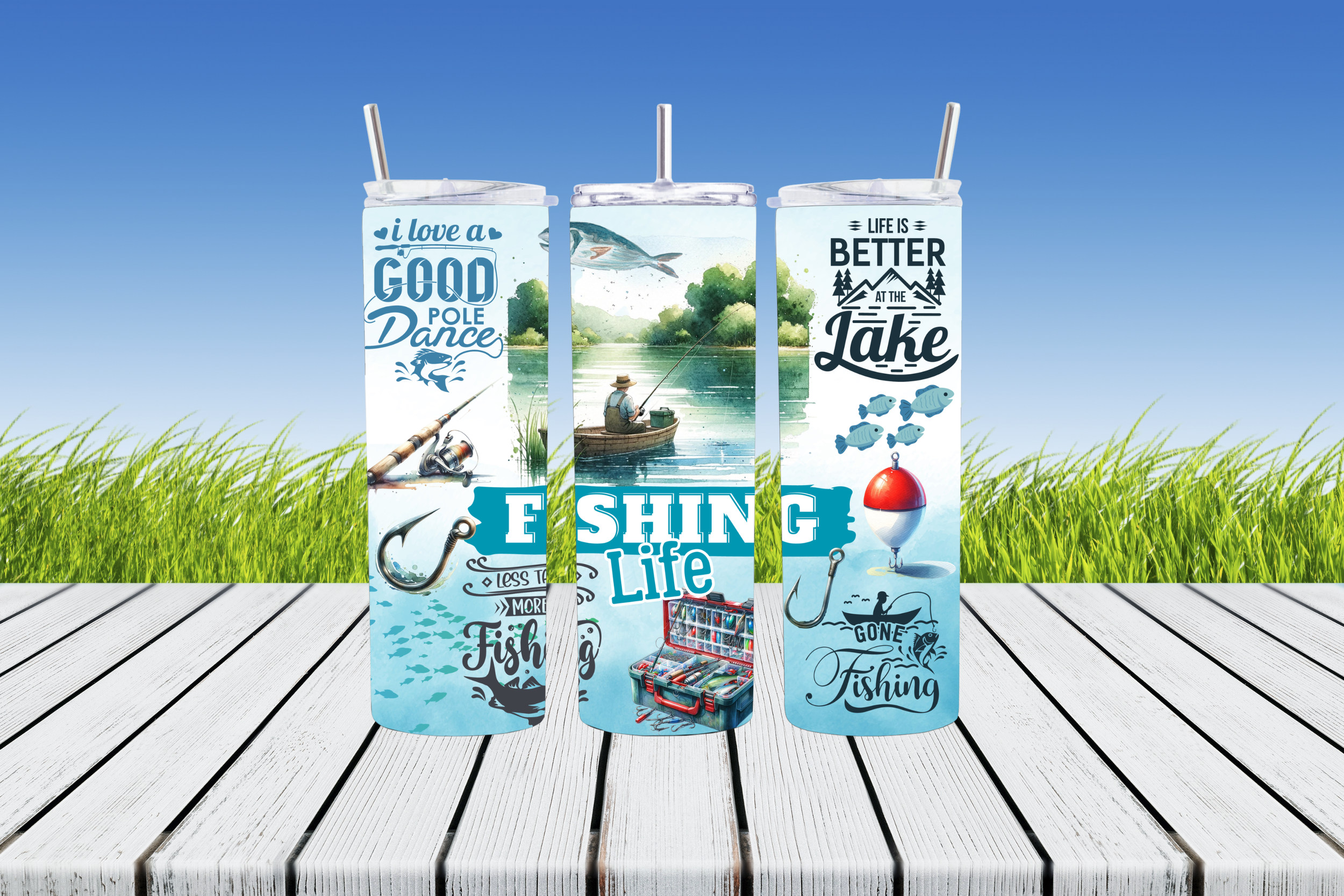 Fishing Sublimation Tumbler