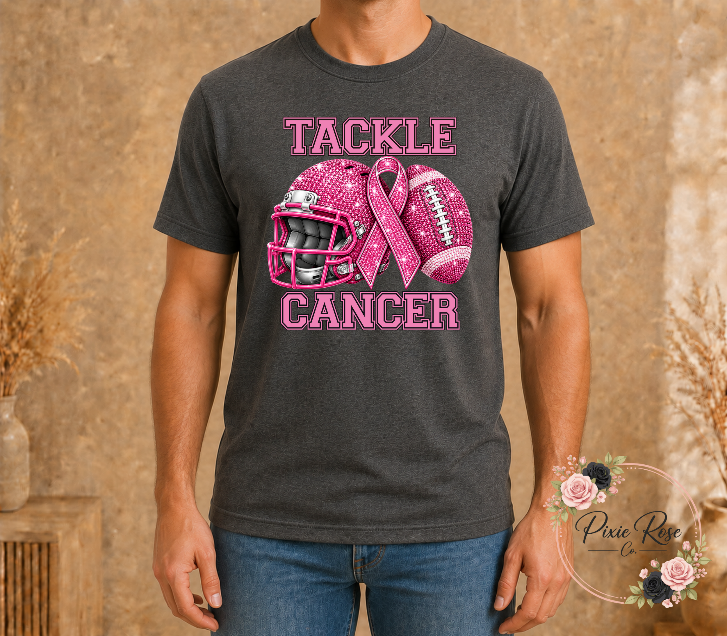 Tackle Cancer Awareness Unisex Adult T-Shirt