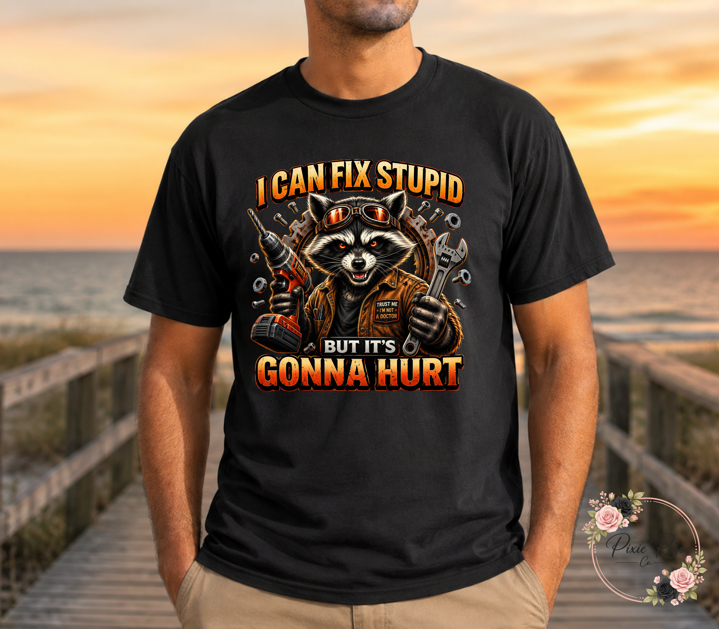I Can Fix Stupid Funny Adult T-Shirt