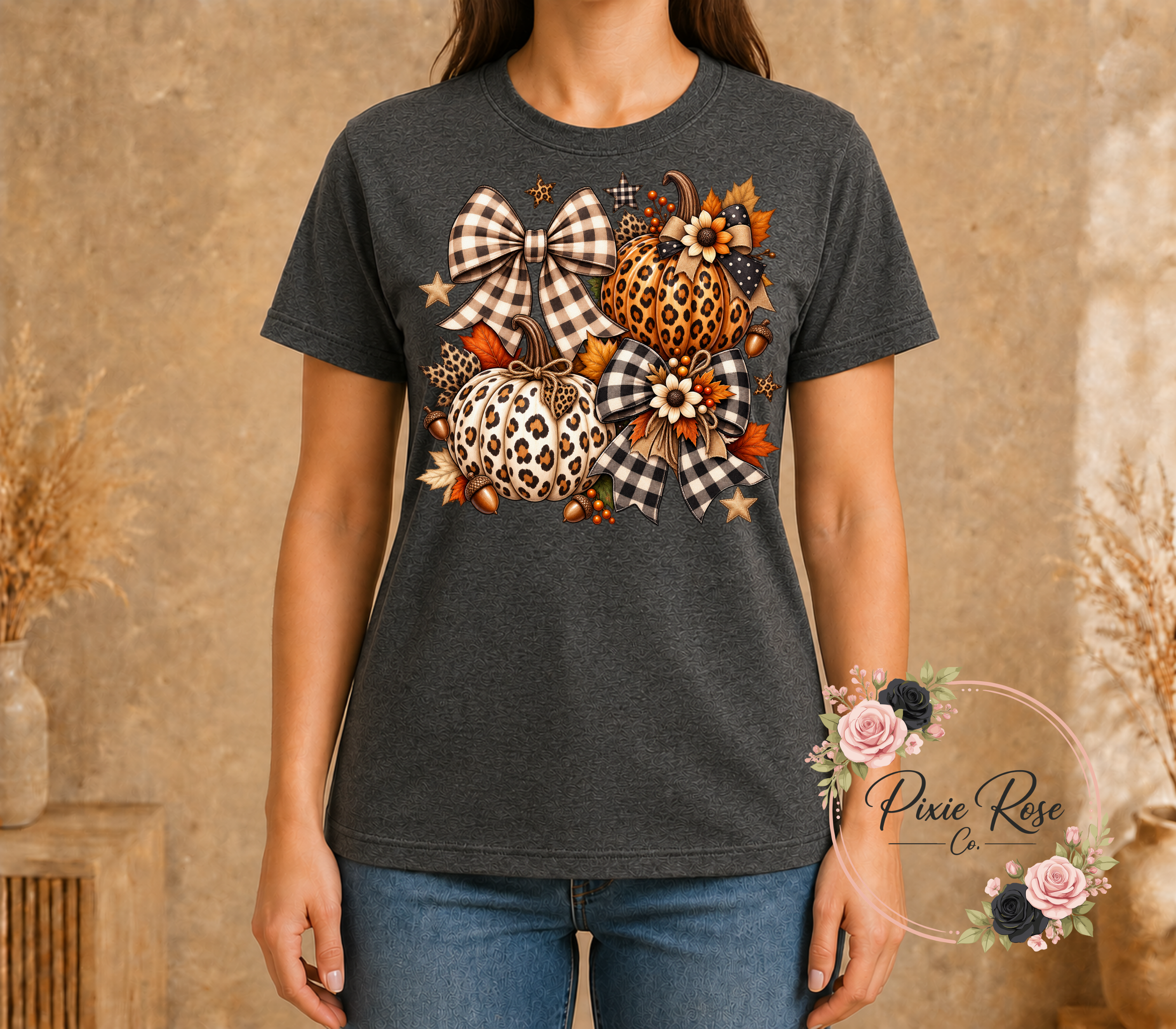 Pumpkin + Fall Unisex Adult T-Shirt