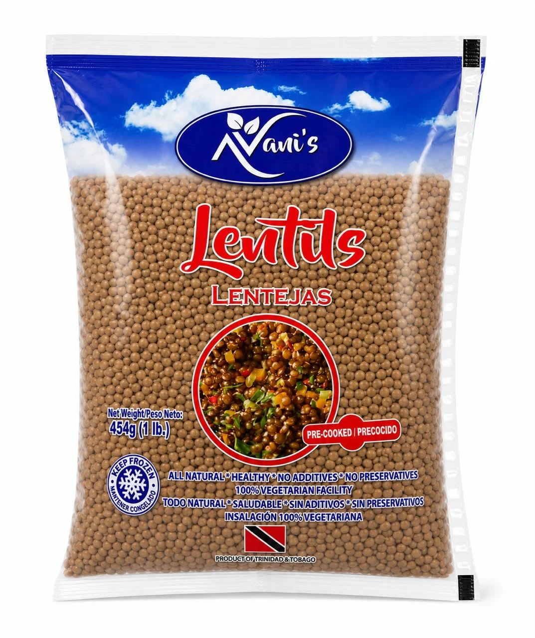 Pre-cooked Lentils