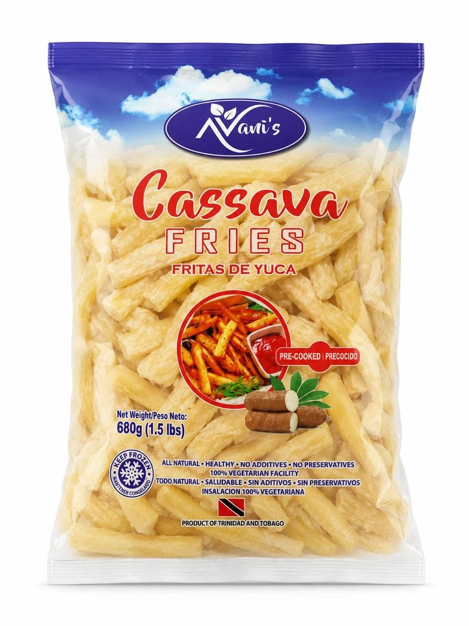 Pre-cooked Cassava Fries