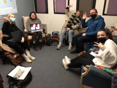 These are a few members of the Remix Team, our student ministry! We have meetings every month to plan events and collaborate on different ways to reach students. 