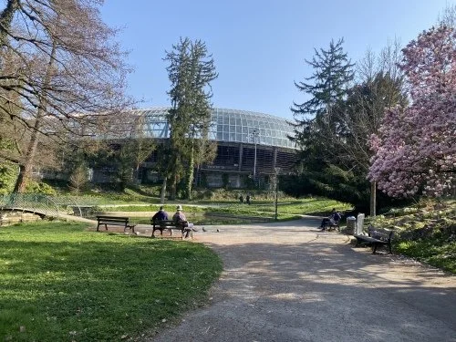 Every Monday, we go prayer walking through the city of Grenoble! It is starting to feel like Spring. 