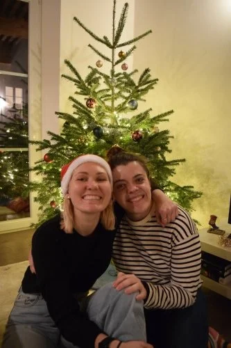  I also want to say that I am so grateful for my roommate Katie. She has been such a stable friend during this season! Here is our Roomie Christmas Photo