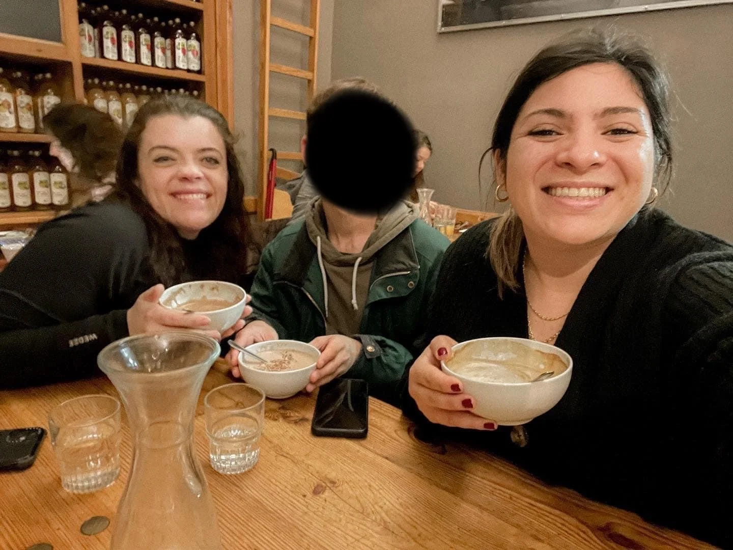 At our Language Exchange with P (in the middle), I call him my French Bestie! We are getting really close, and I am excited to grow deeper with him in our friendship!