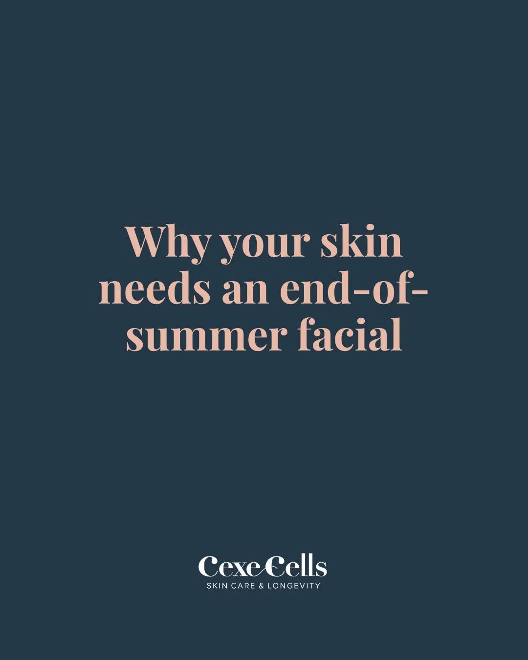 By the end of summer, your skin has been through more than you may realize: sun, heat, sweat, travel, sunscreen, and changing routines.

An end-of-summer facial gives us the opportunity to reassess what your skin needs now. We can gently refresh the 