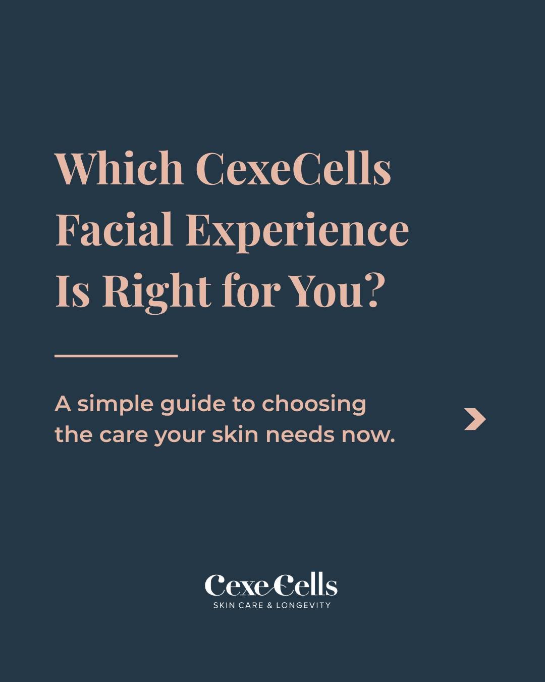 Not every facial is designed for the same skin, or the same moment.

The CexeGlow offers a gentle introduction for sensitive skin and first-time facial clients. The CexeClassic provides deeper exfoliating care when congestion and uneven texture are t