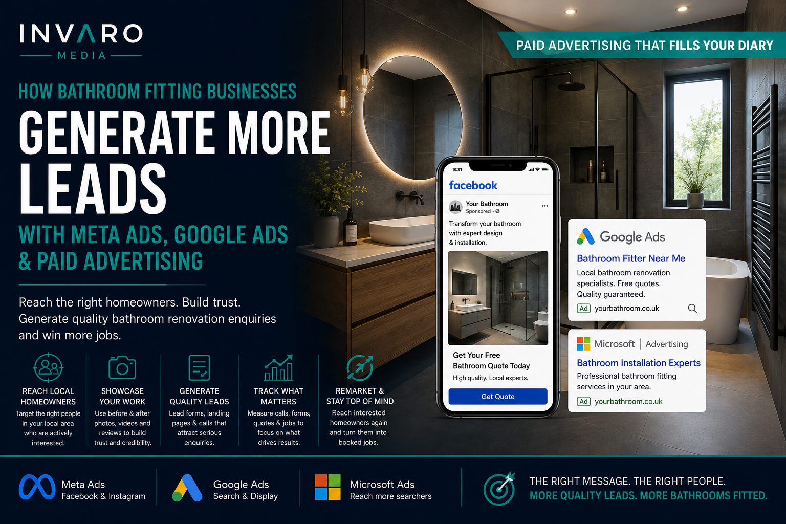 How Bathroom Fitting Businesses Can Generate More Leads with Meta Ads, Google Ads and Paid Advertising