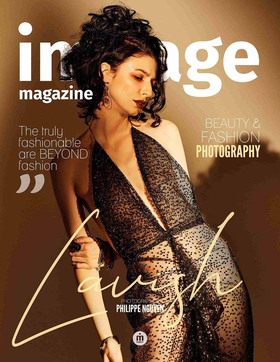 Image Magazine cover "Lavish" featuring Quebec influencer and LGBTQ+ ambassador Marie Gagné — beauty and fashion photography by Philippe Nguyen, Montreal fashion photographer