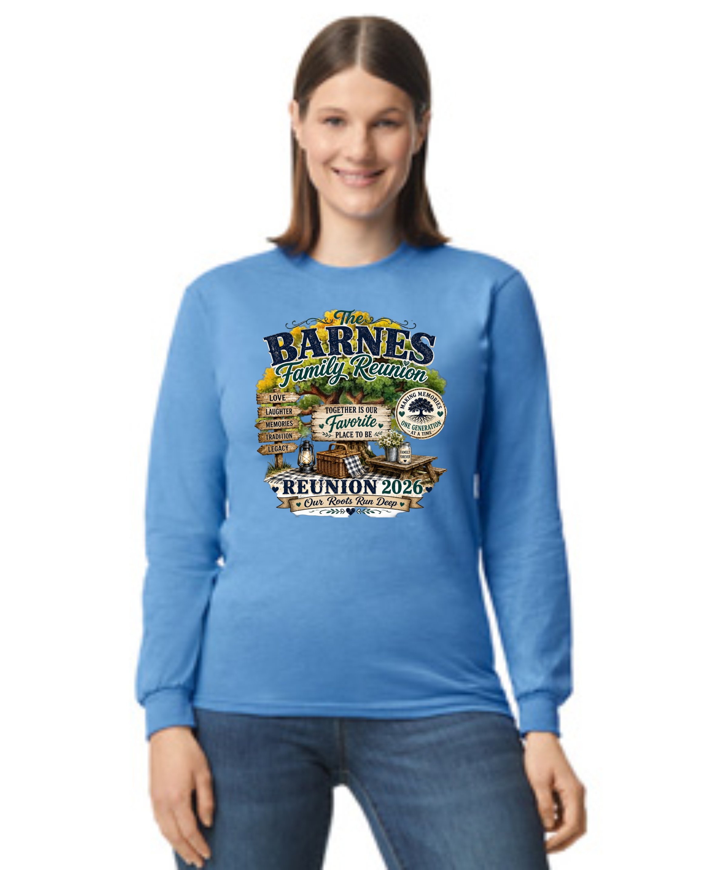 Custom Family Reunion Long Sleeve Shirt